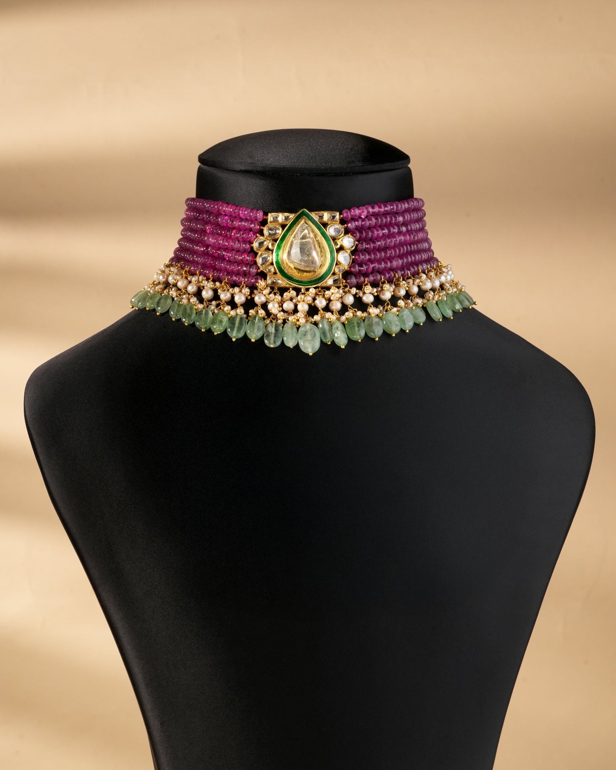 Shilpa Polki Bead Choker