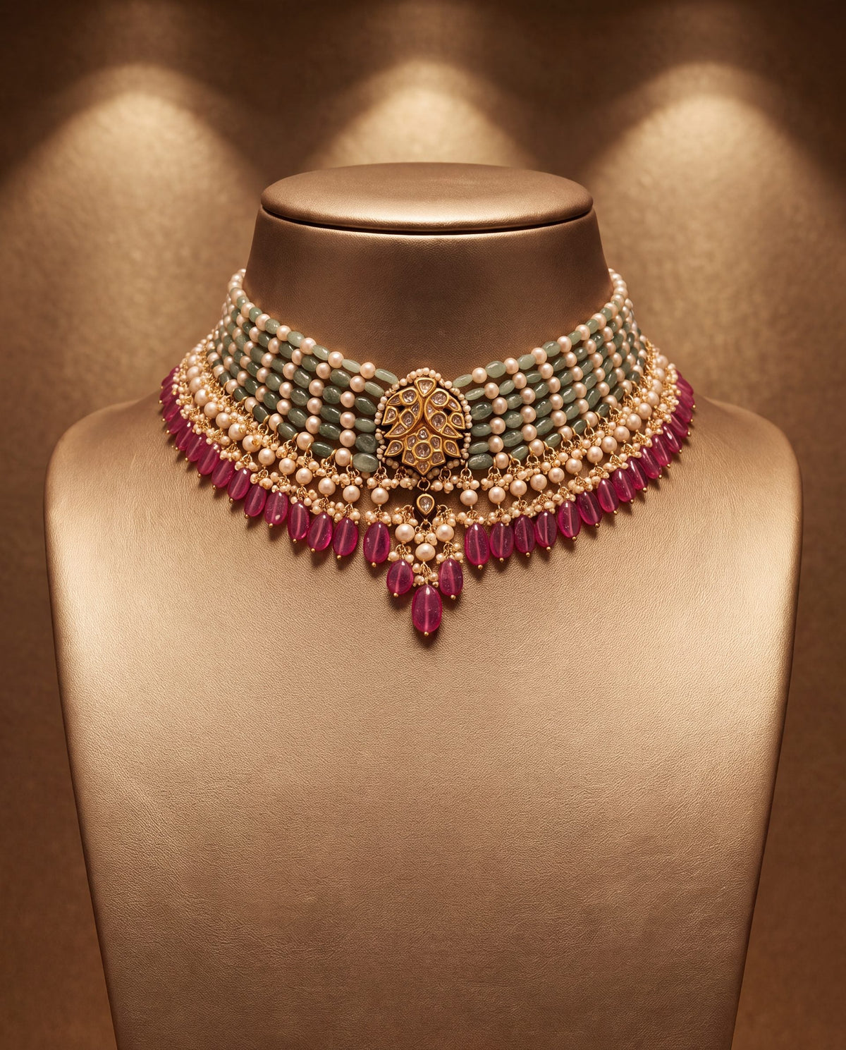 Georgia Polki Bead Choker