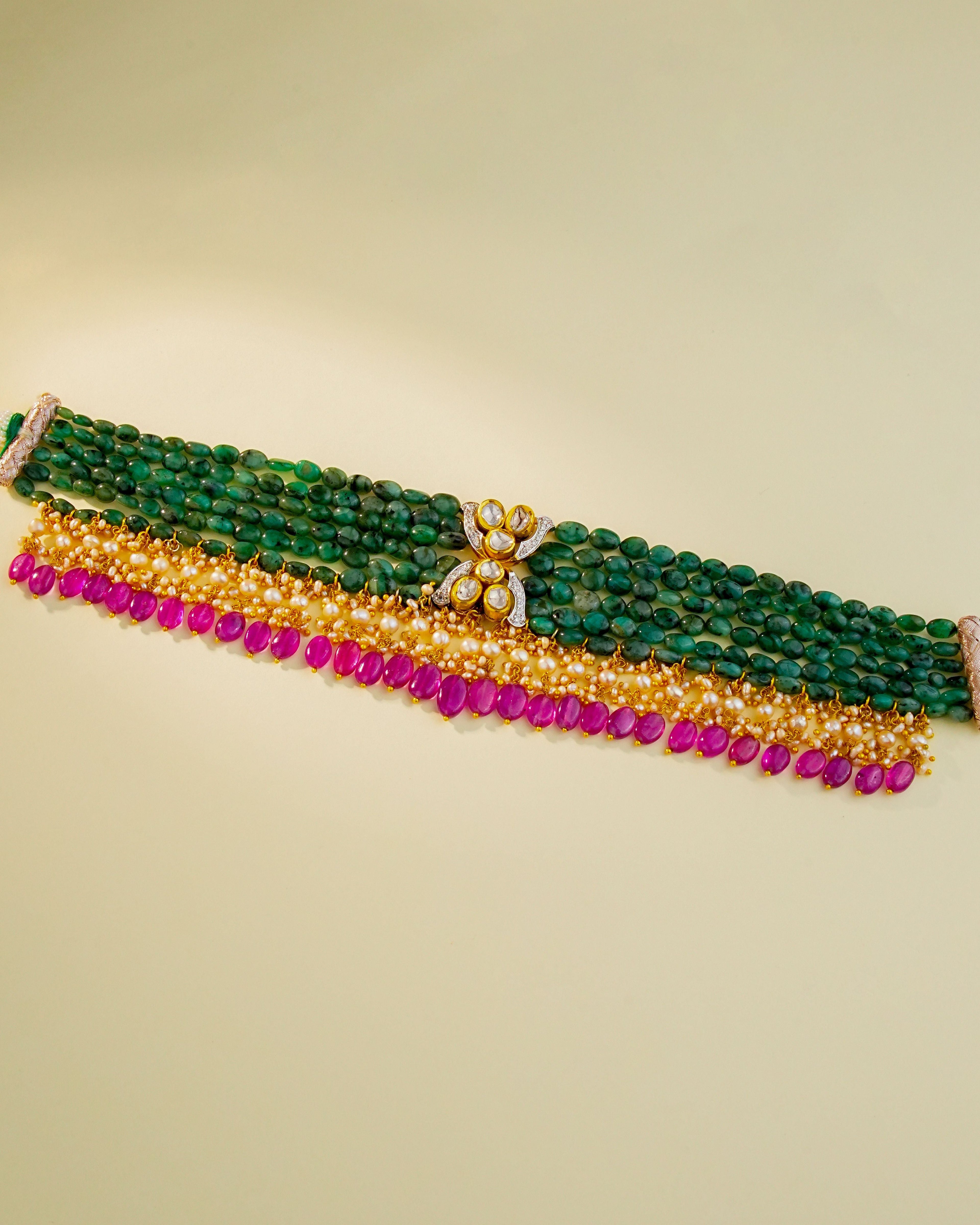 Naima Polki And Diamond Bead Choker