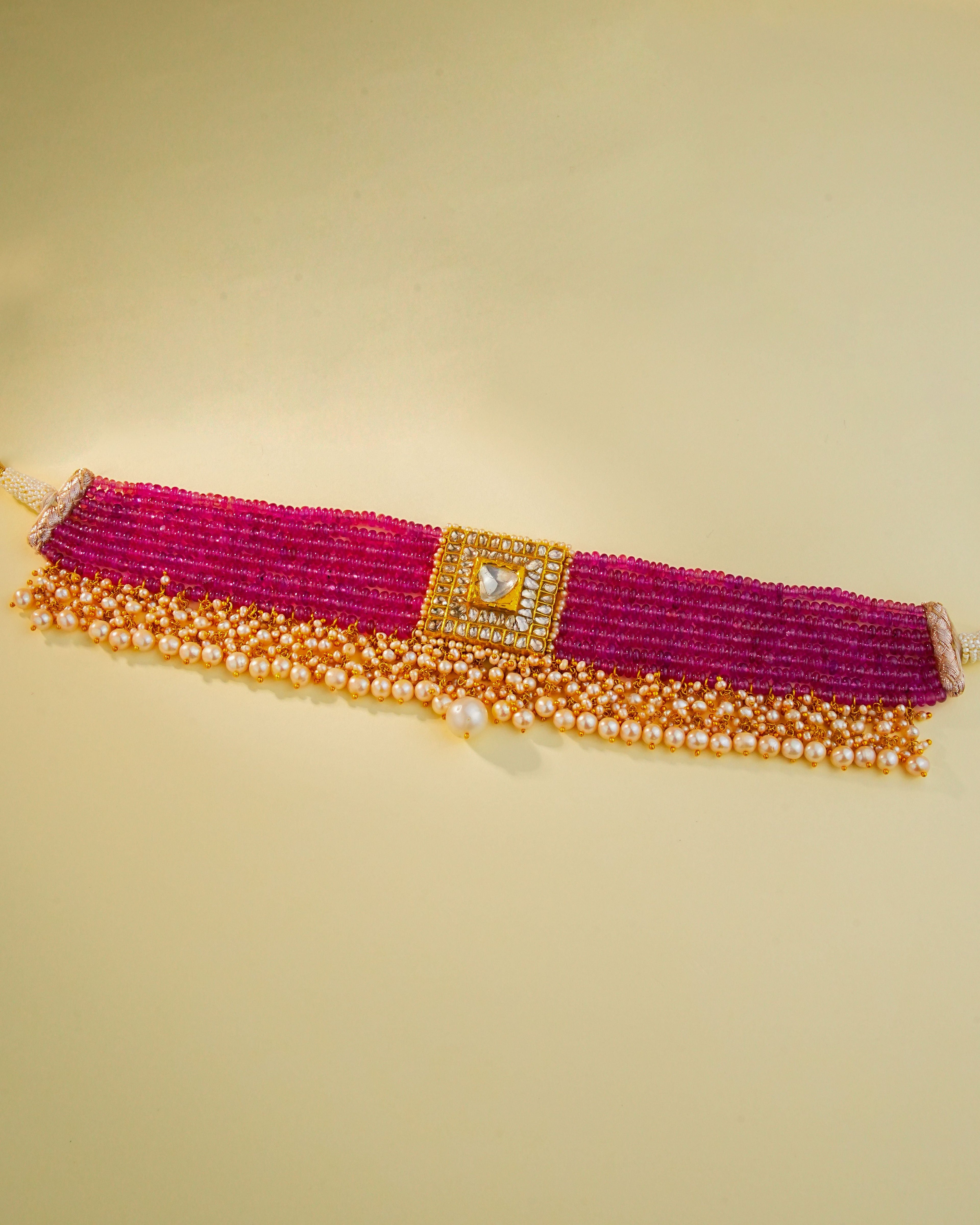 Tushika Polki Bead Choker