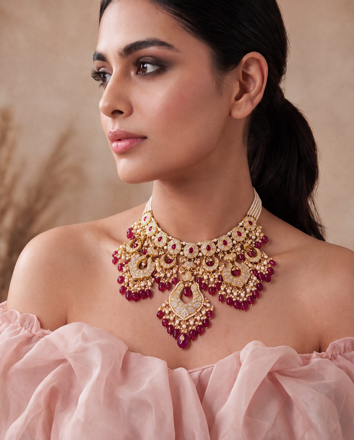 Trisha Polki Necklace