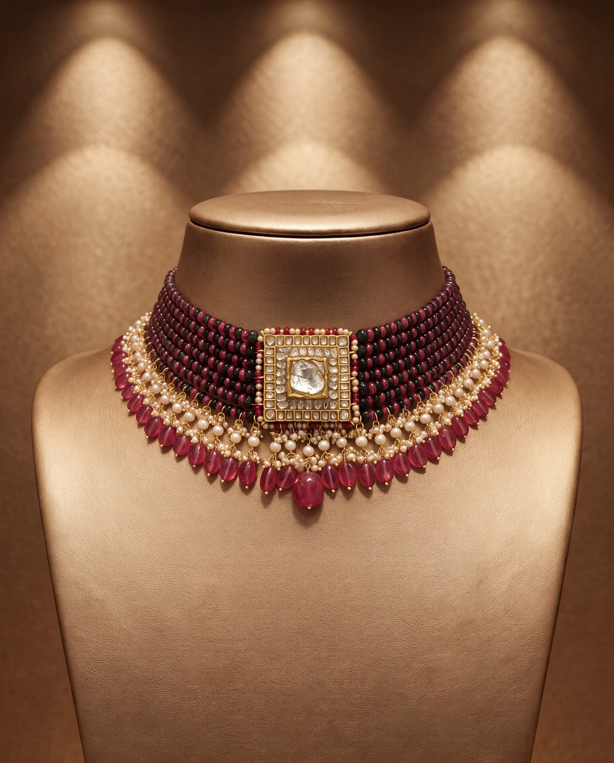 Supriya Polki Bead Choker