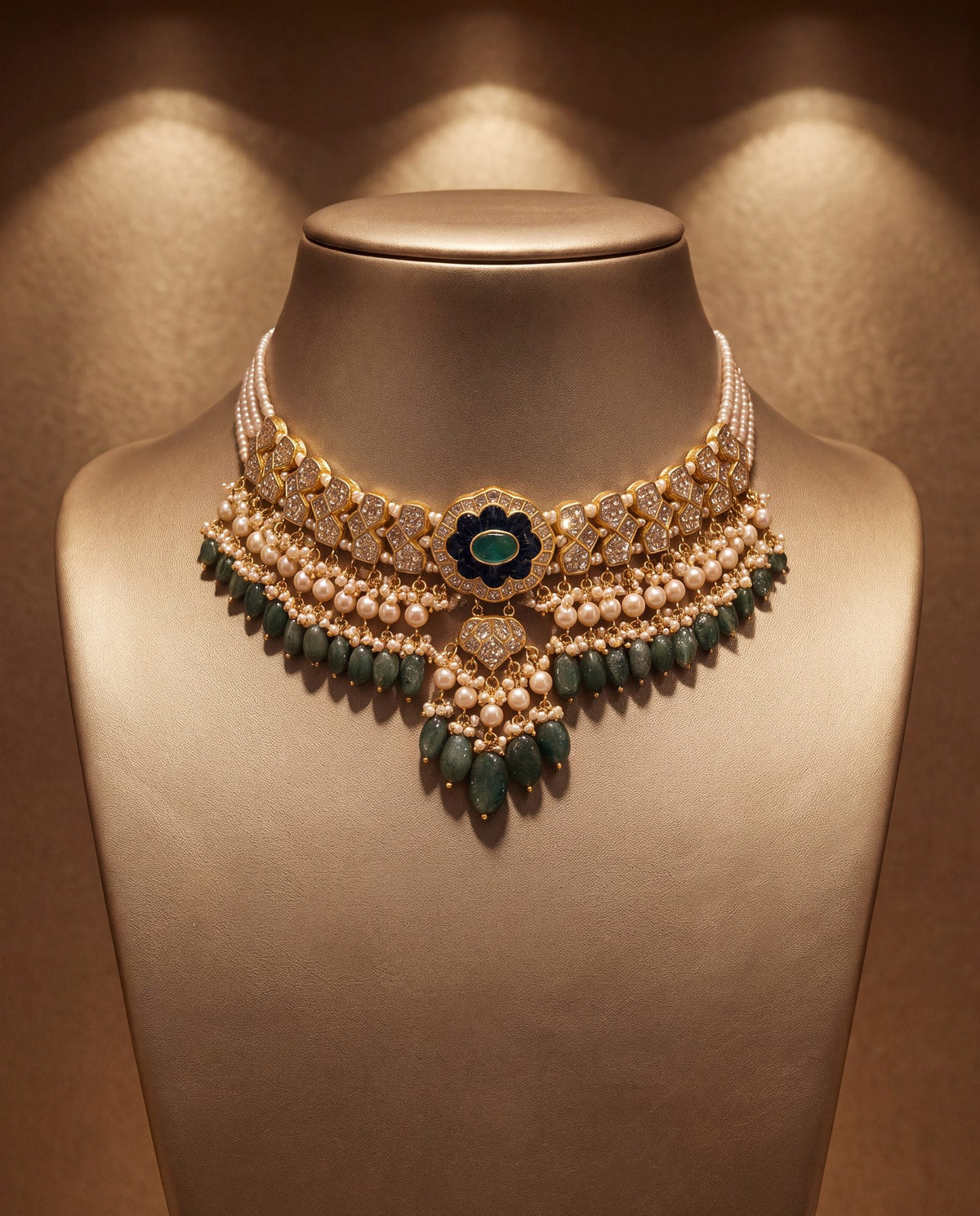 Tulsi Polki Choker