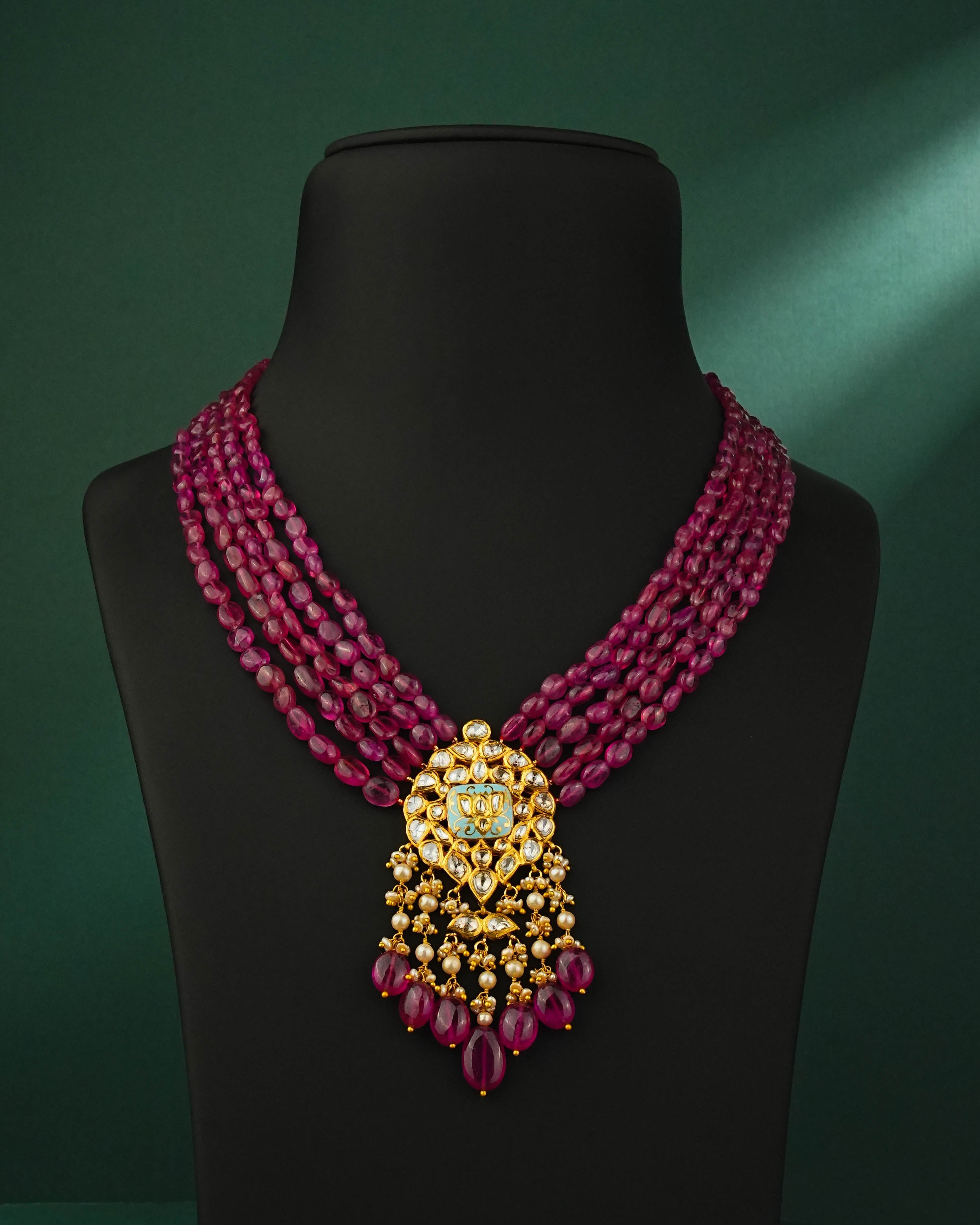 Zaida Polki Bead Pendant