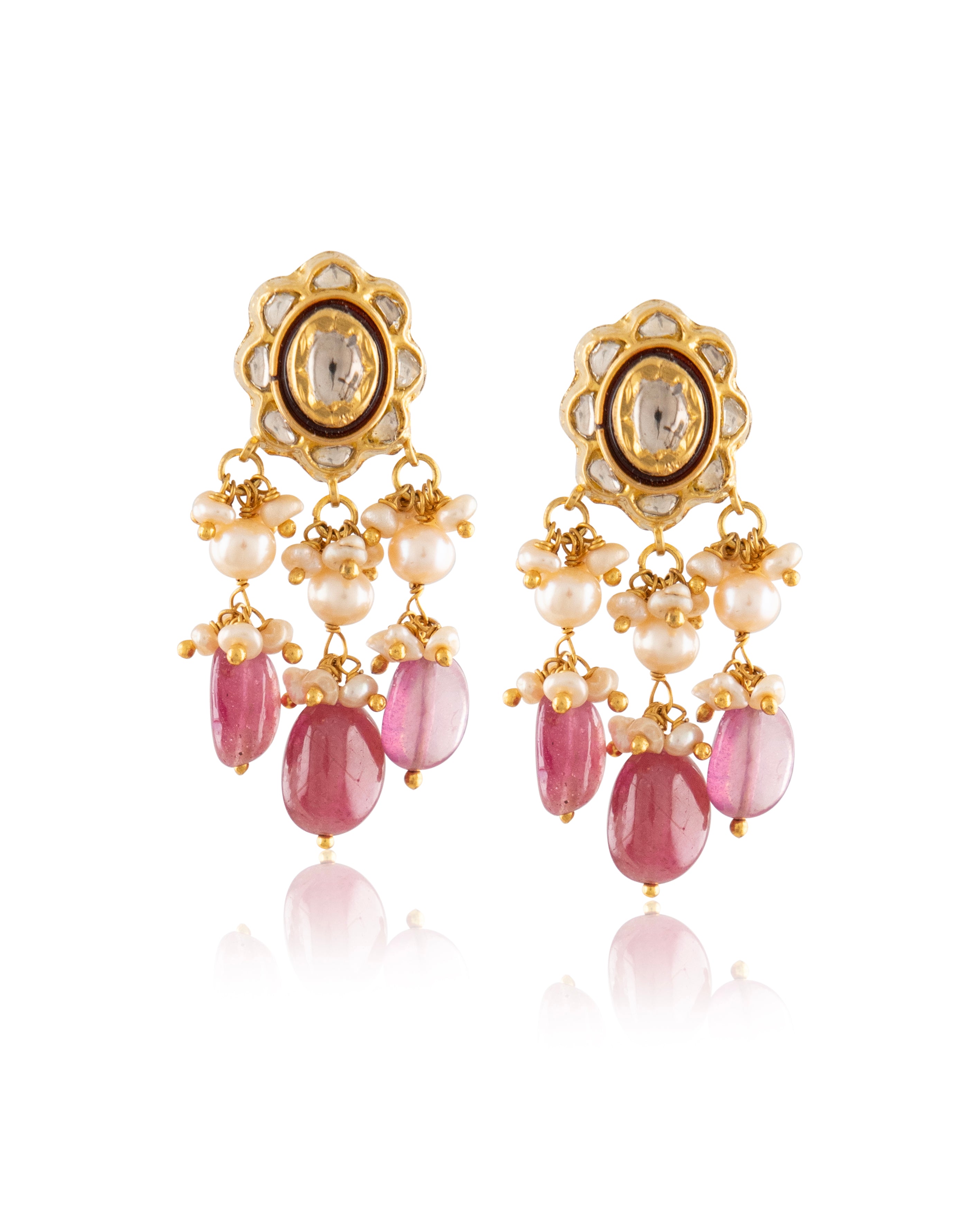 Rumi Choker And Megha Tops Polki Set