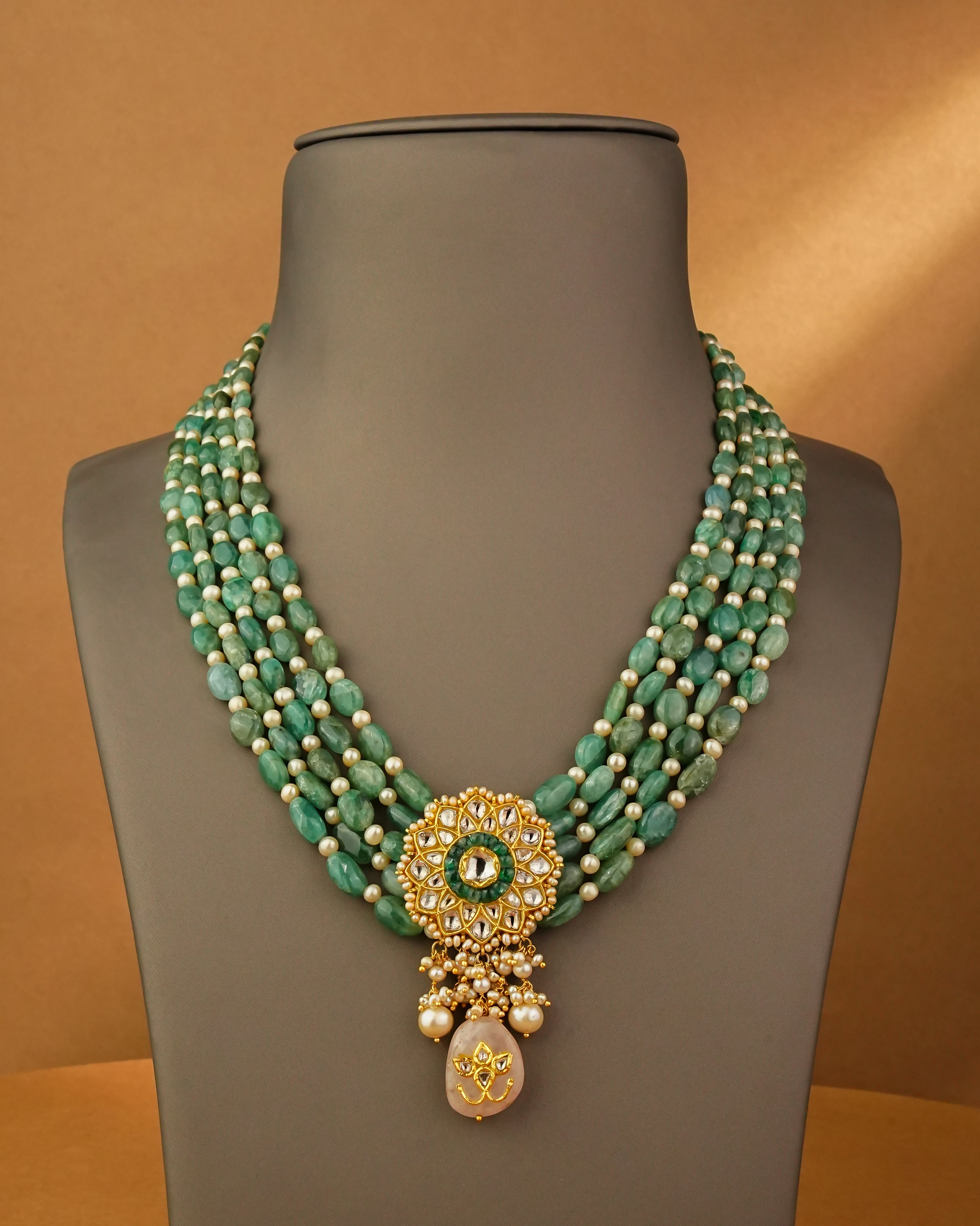 Prekshana Polki Bead Pendant