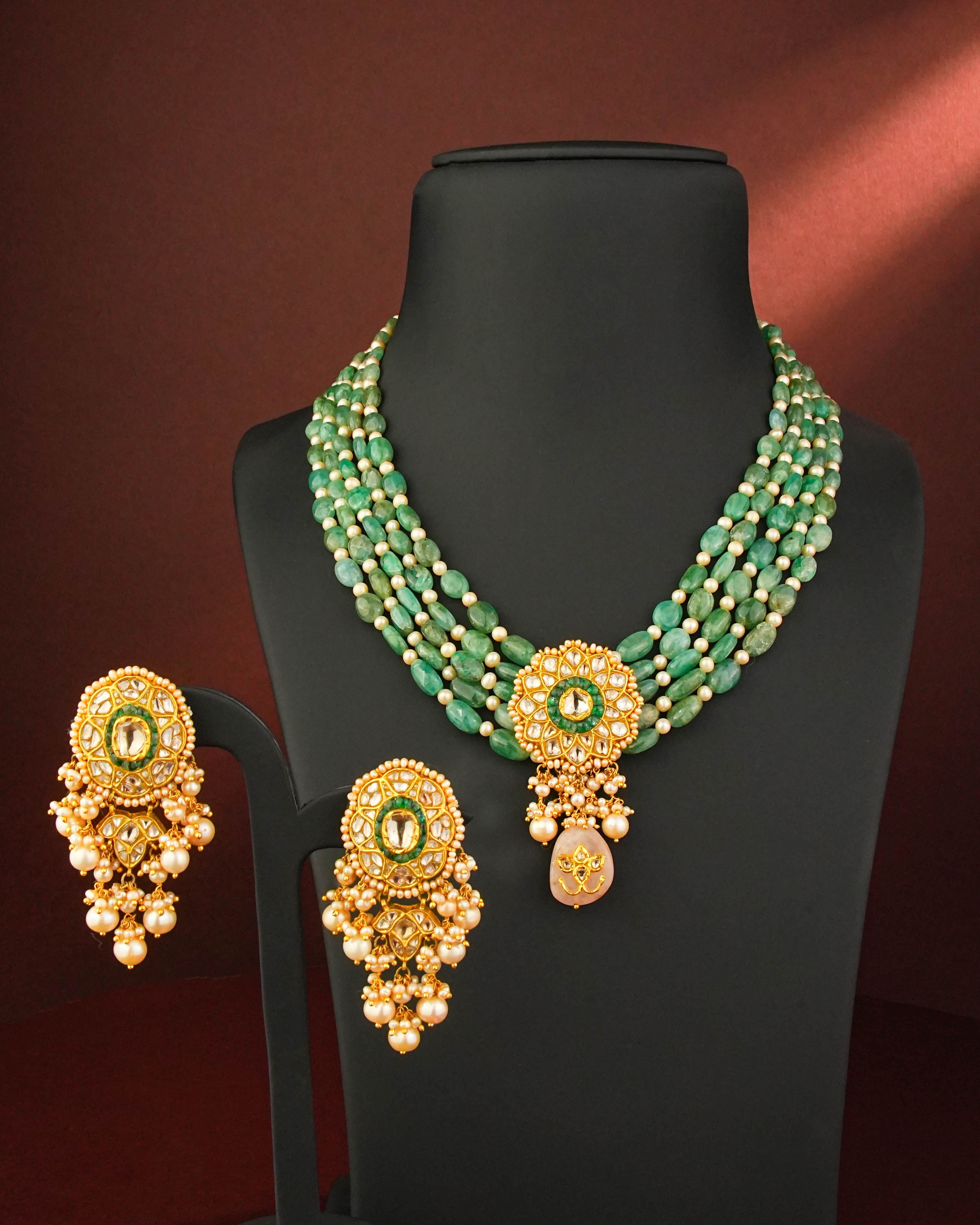 Prekshana Polki Bead Pendant