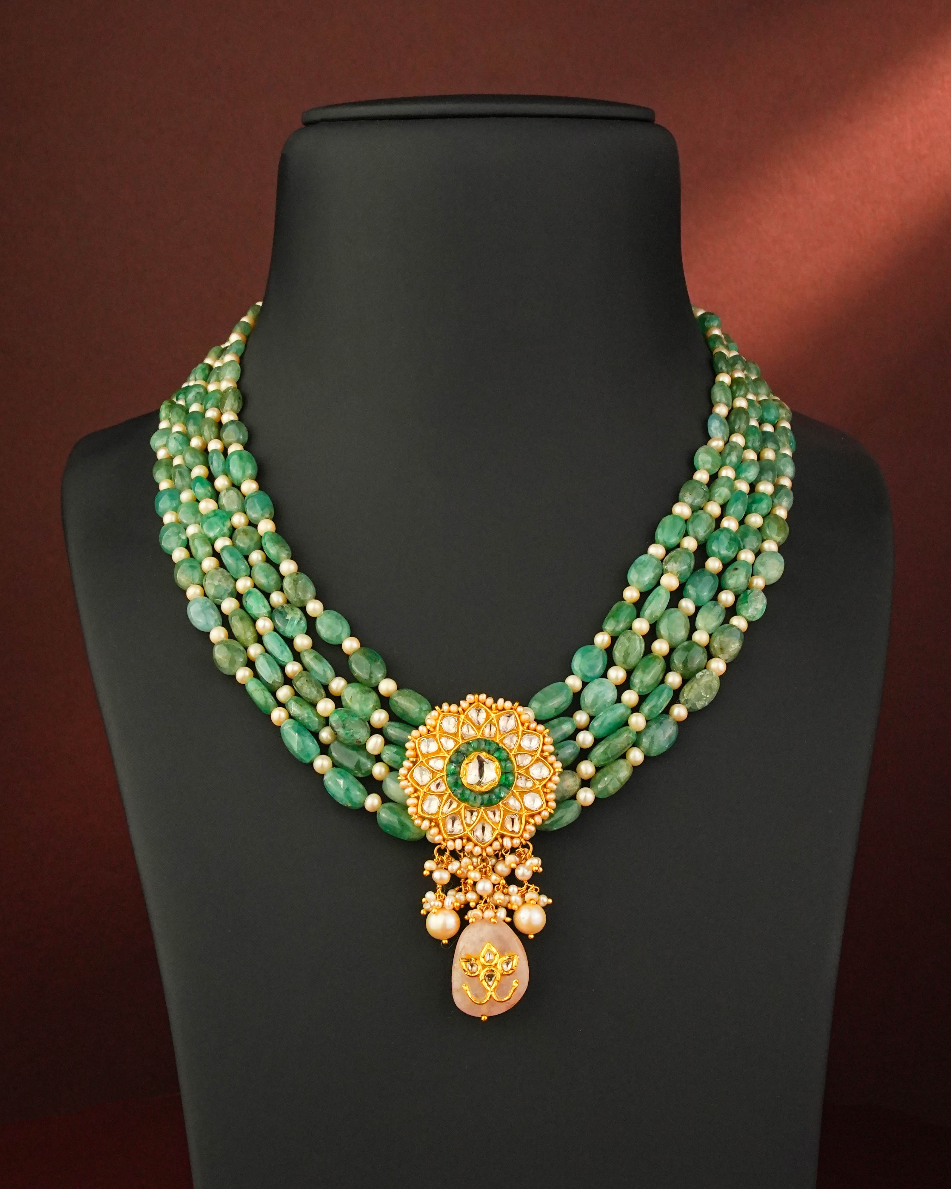 Prekshana Polki Bead Pendant