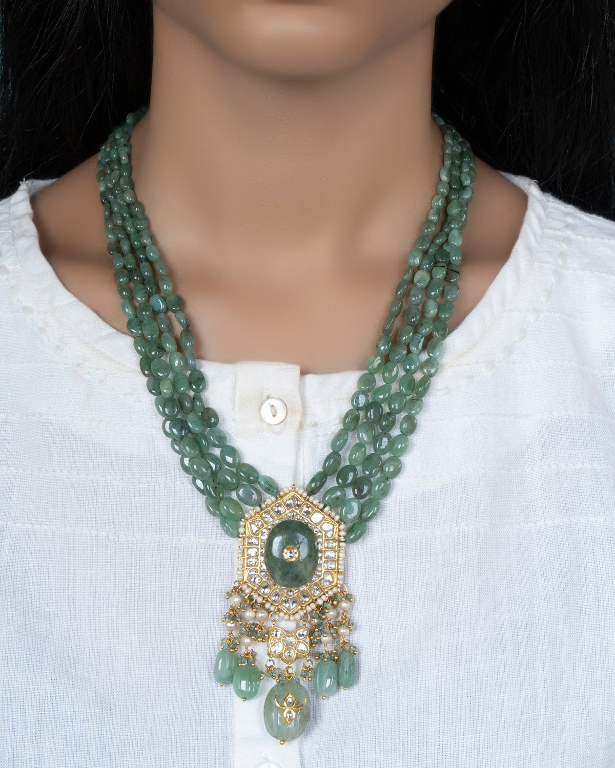 Alpa Polki Bead Pendants
