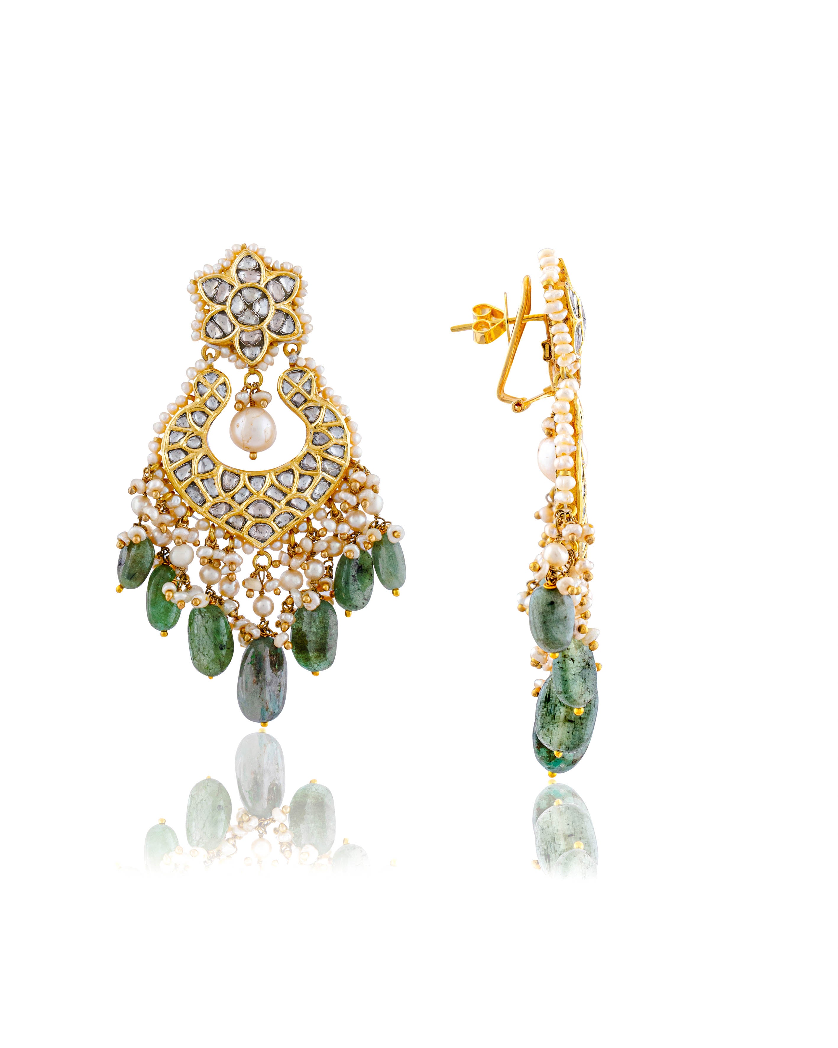 Nitika Choker And Rakhi Chandbalis Polki Set