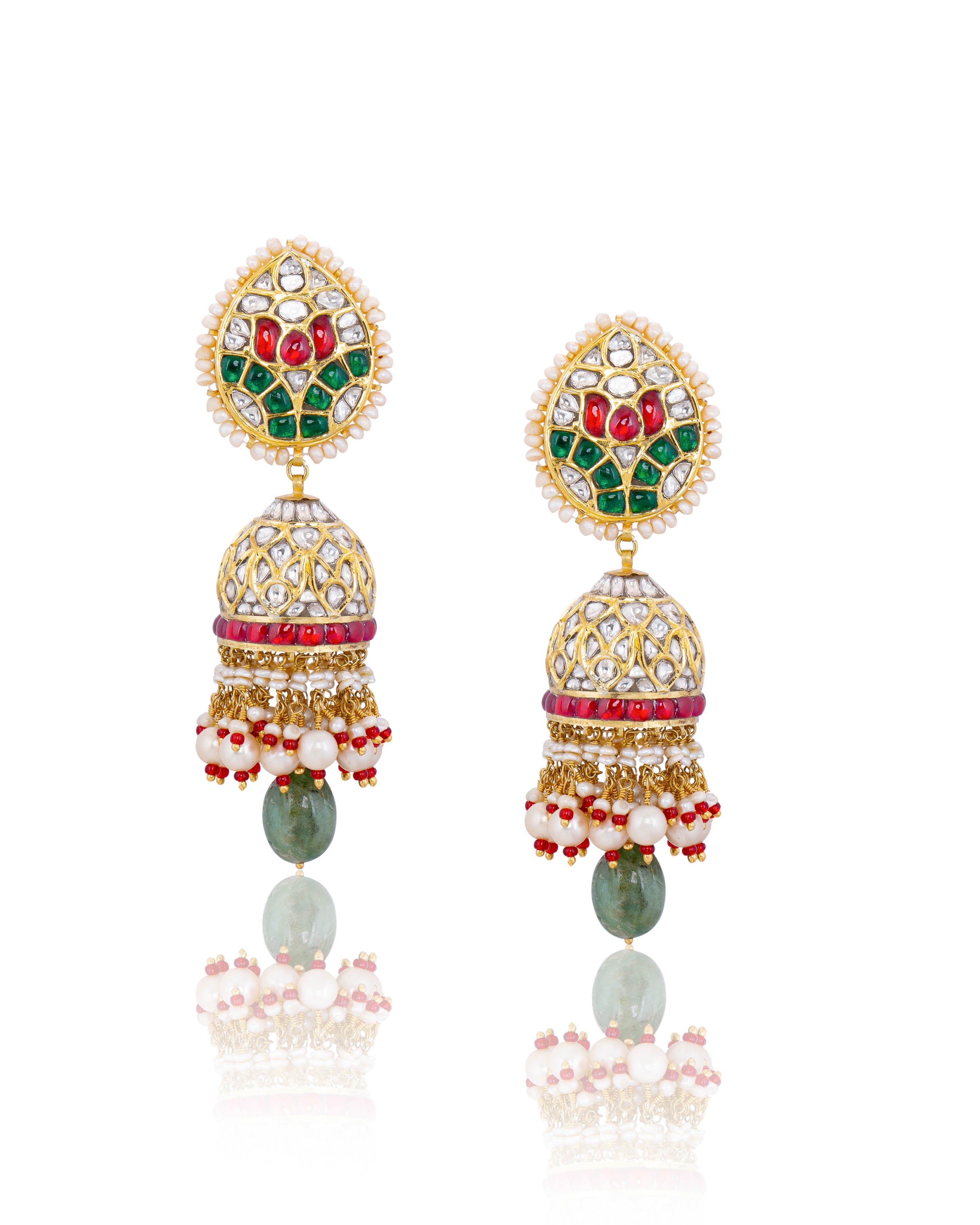 Anokhi Polki Jhumkas
