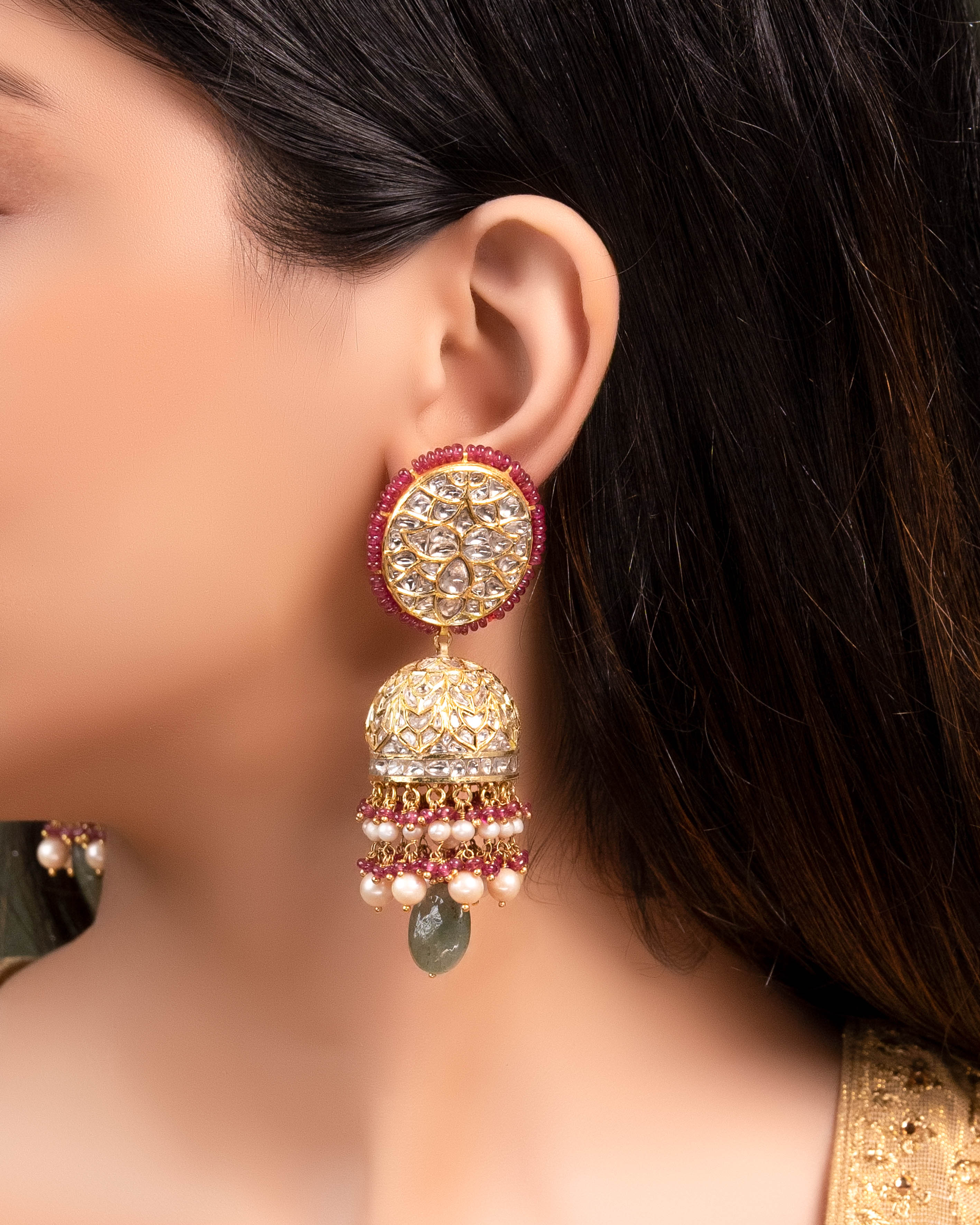 Anamika Polki Jhumkas