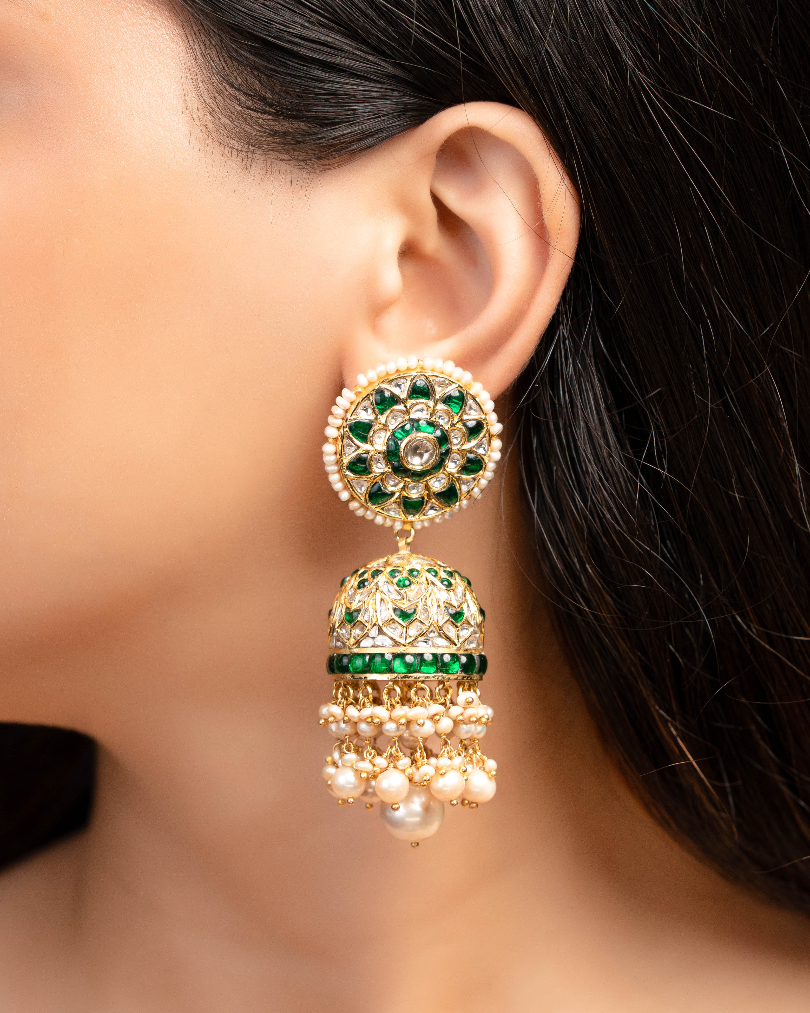 Arwa Polki Jhumkas