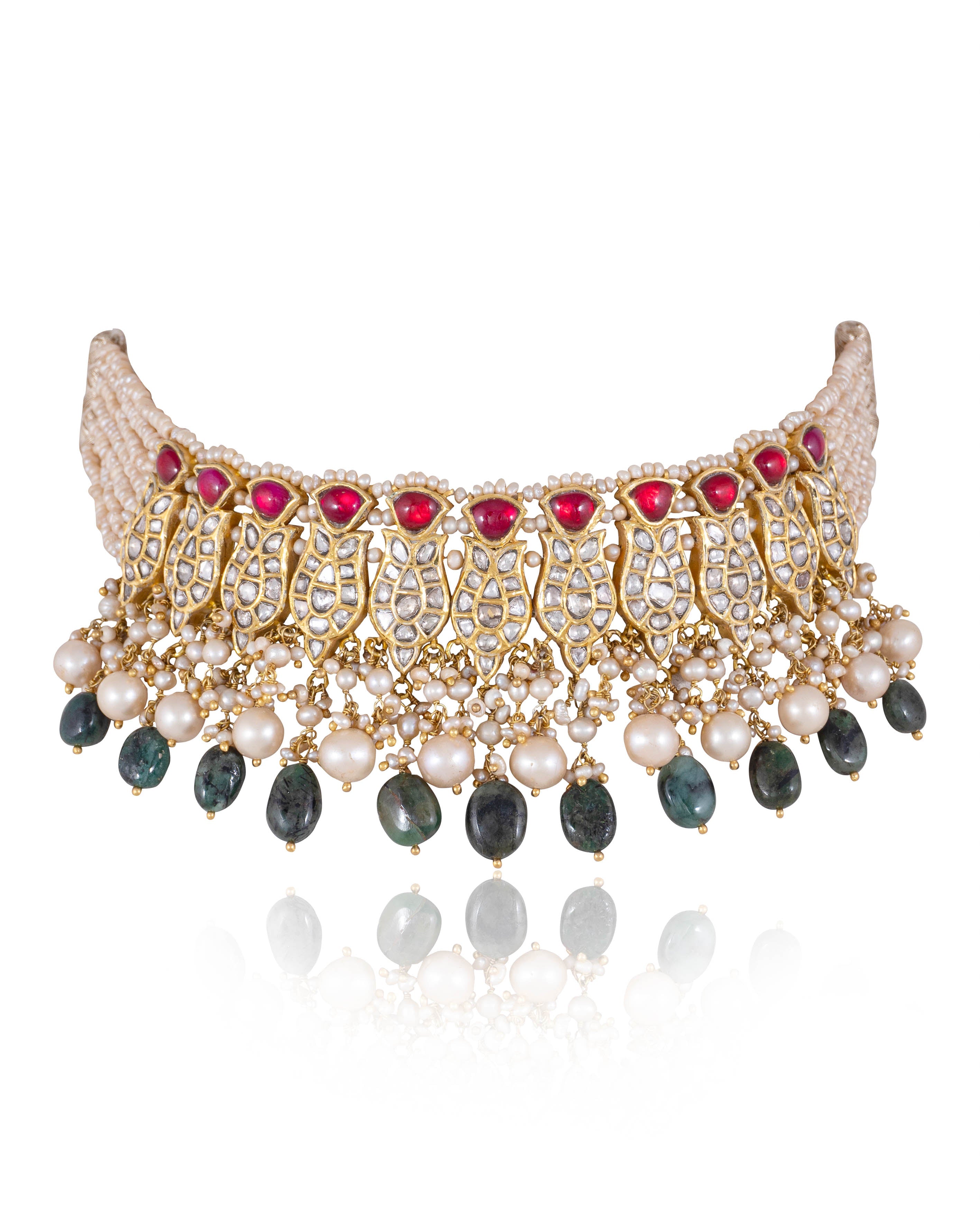 Matsya Polki Choker