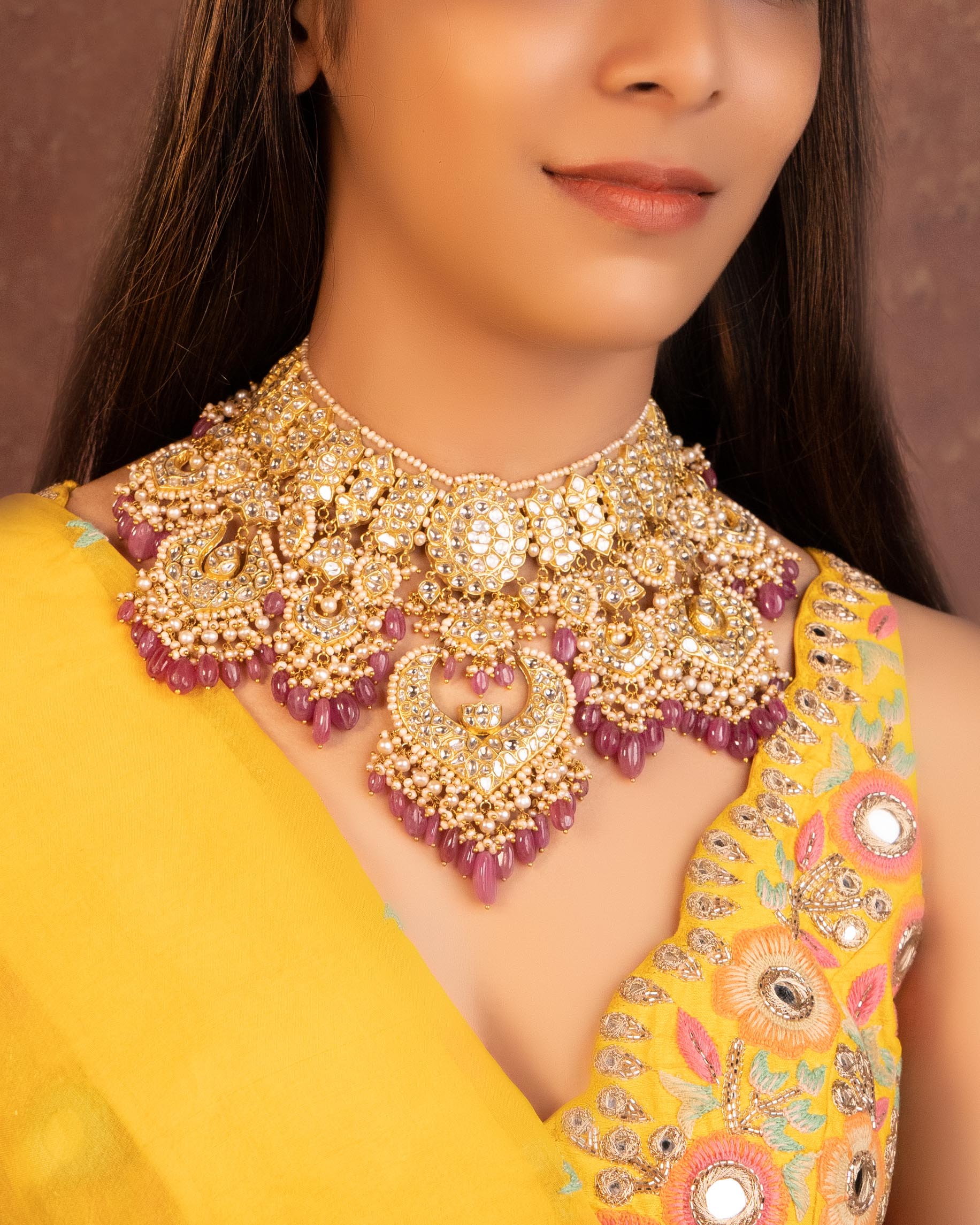 Brushra Polki Necklace