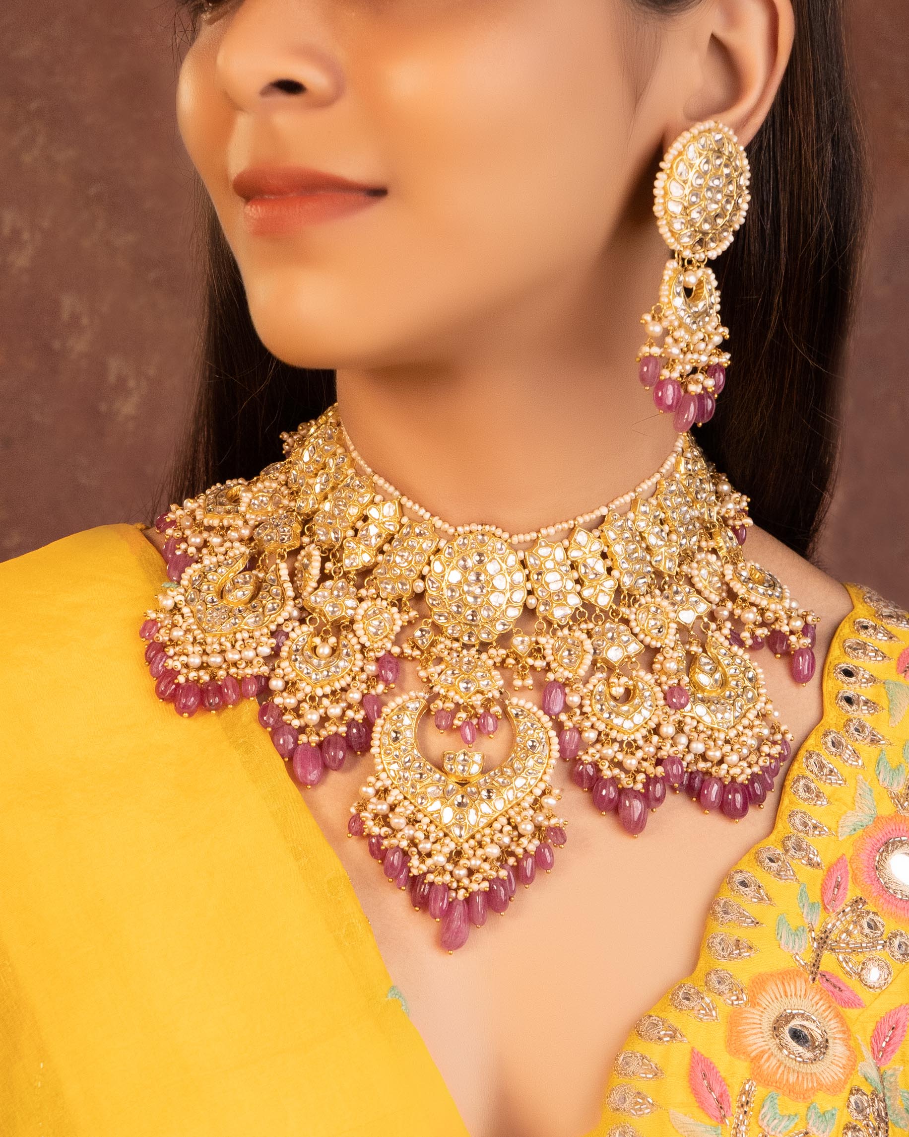 Brushra Polki Necklace