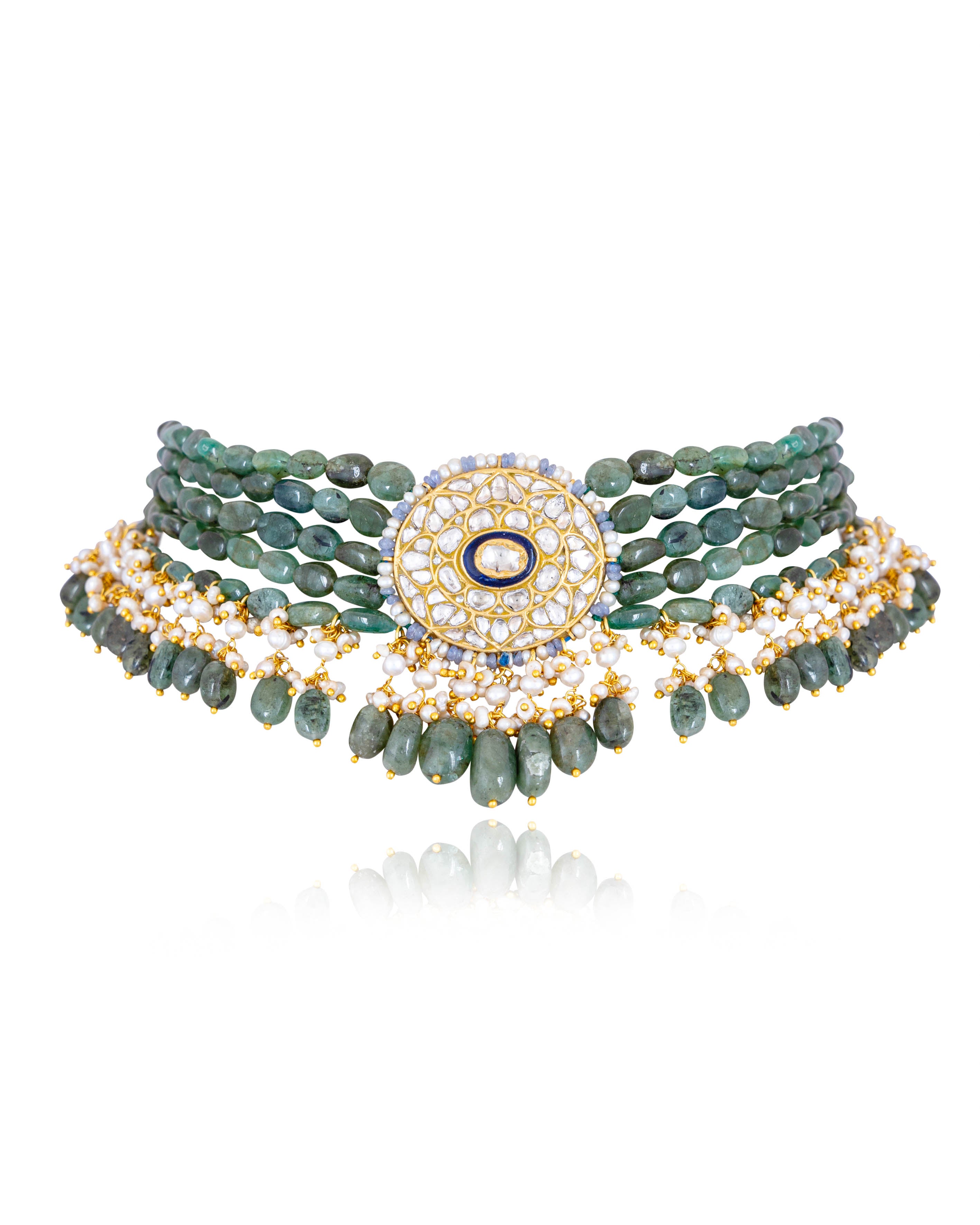 Latika Polki Bead Choker