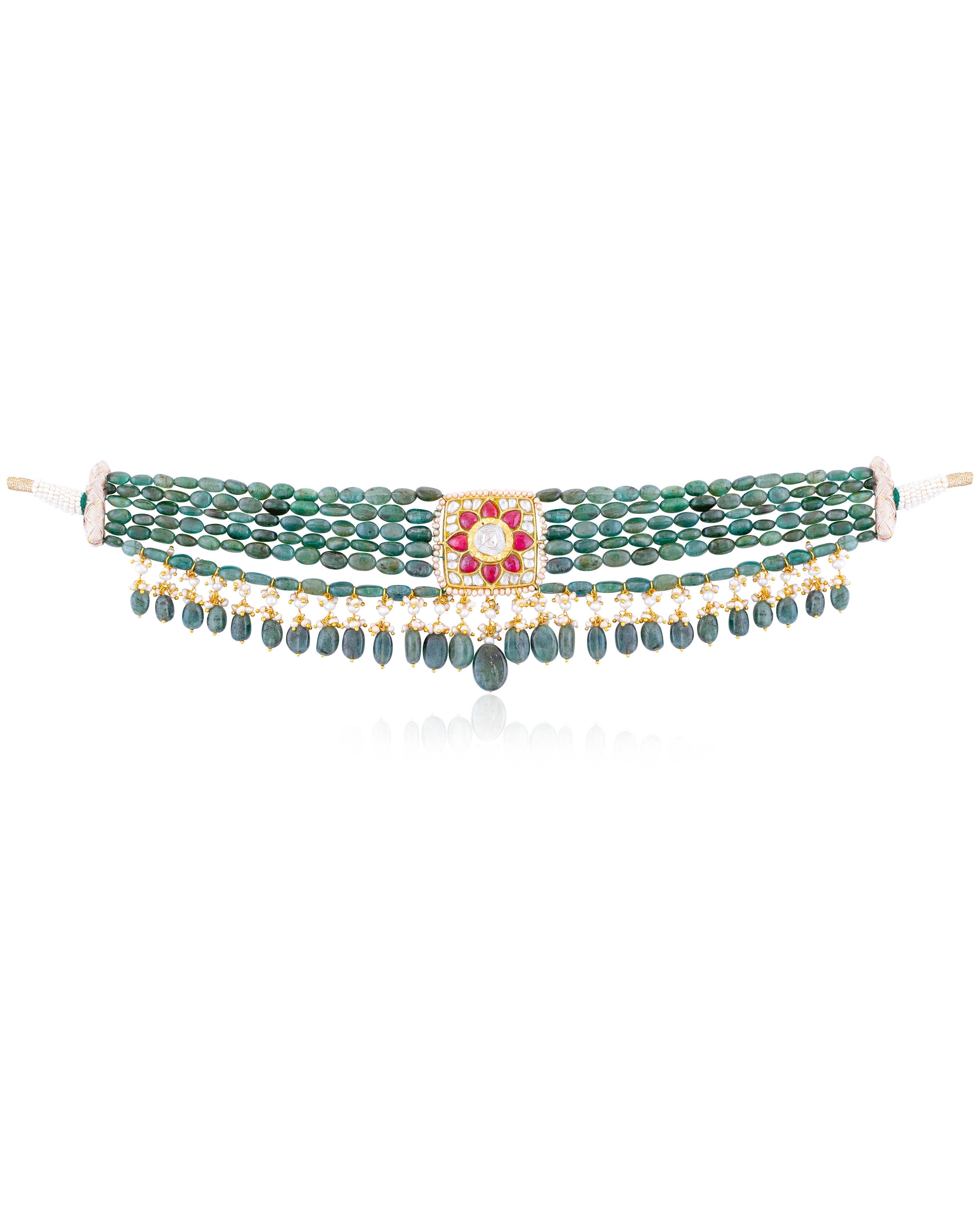 Kiara Polki Bead Choker
