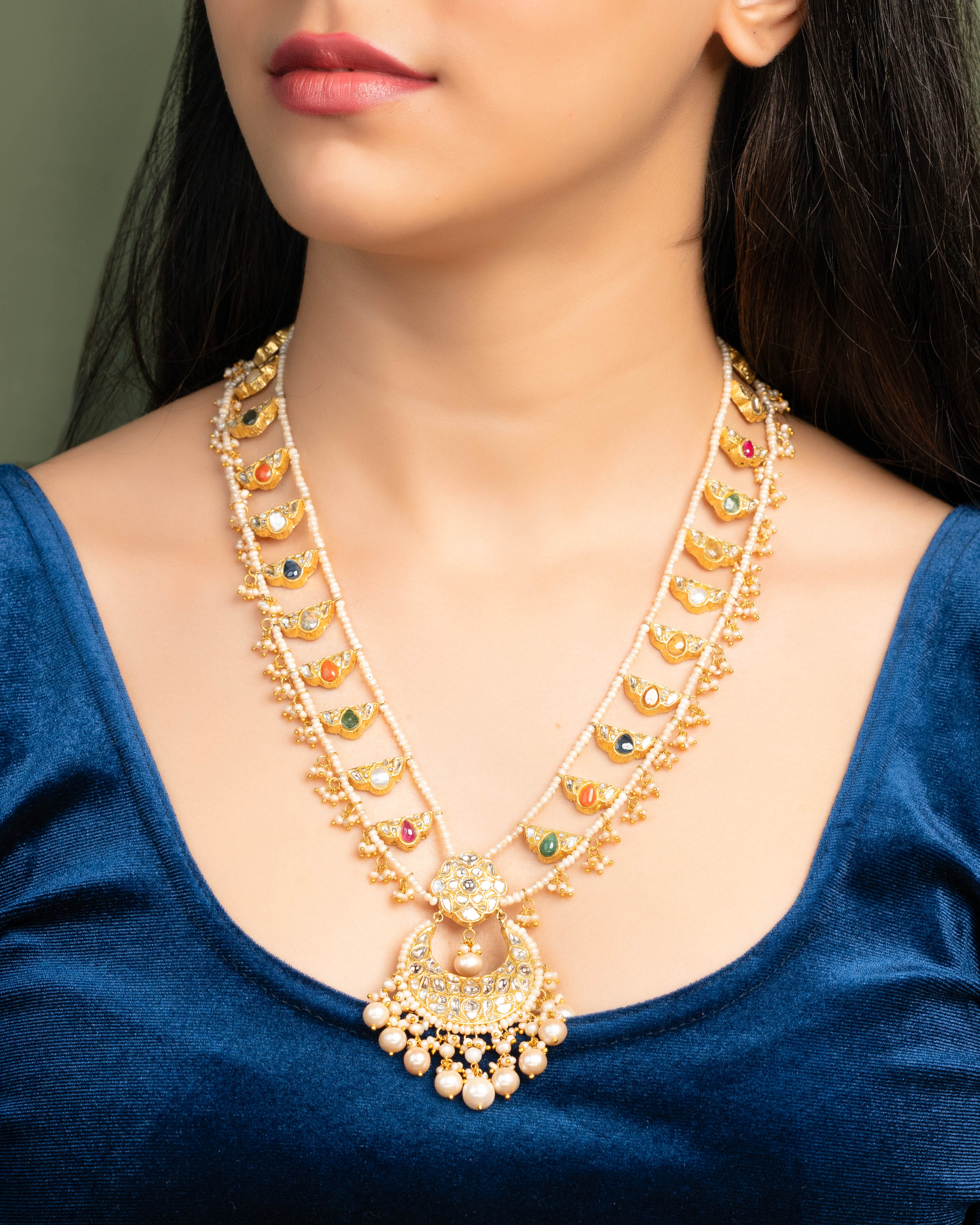 Yami Polki Long Necklace