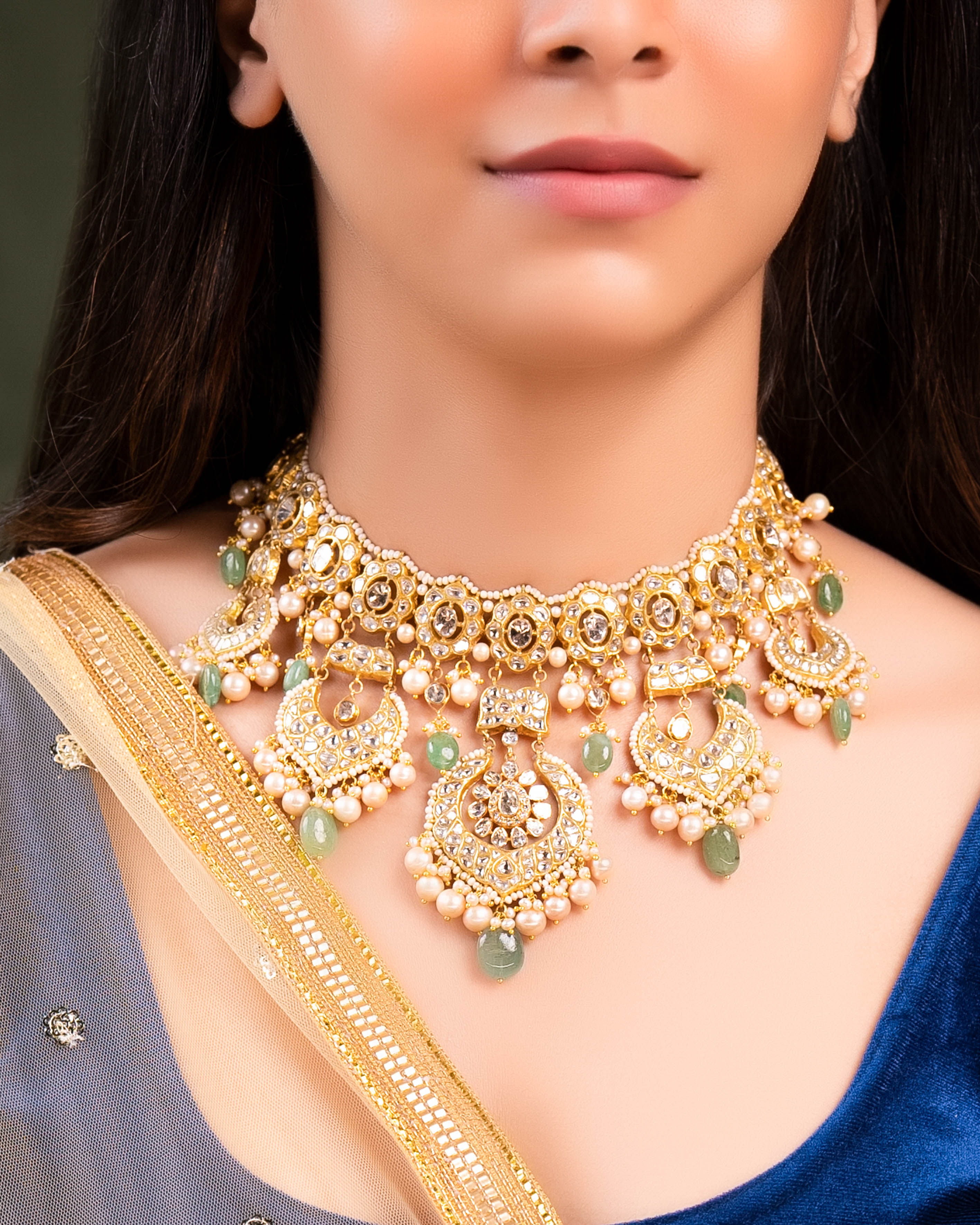 Inaya Polki And Diamond Necklace