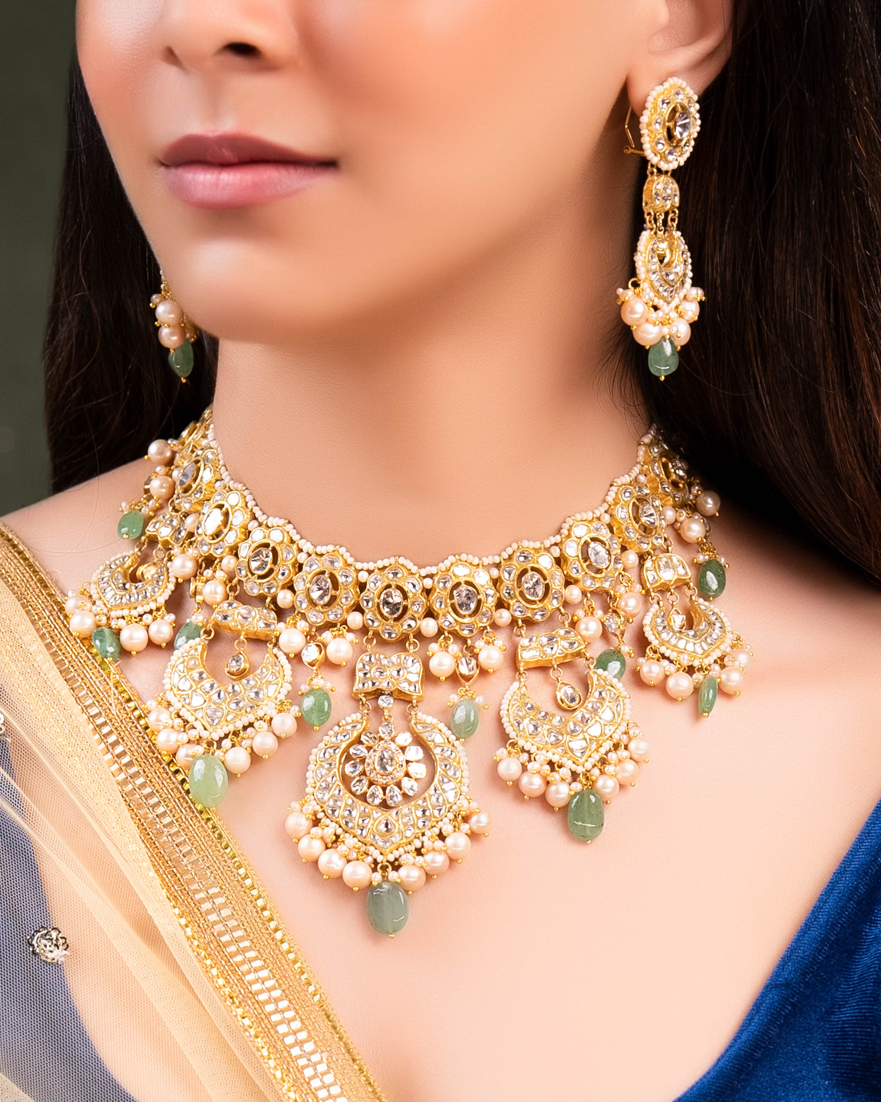 Inaya Polki And Diamond Necklace