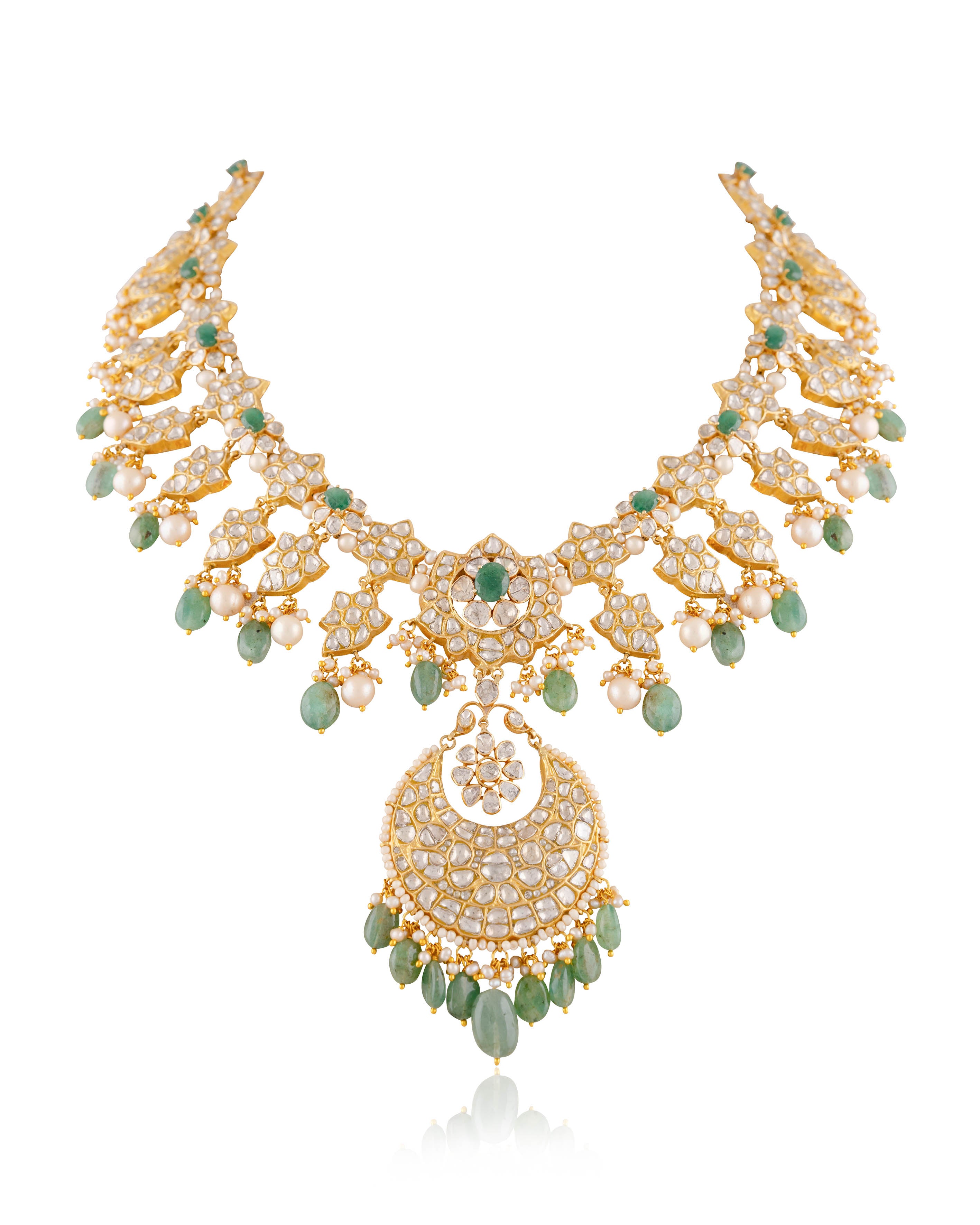 Sanchita Polki Long Necklace