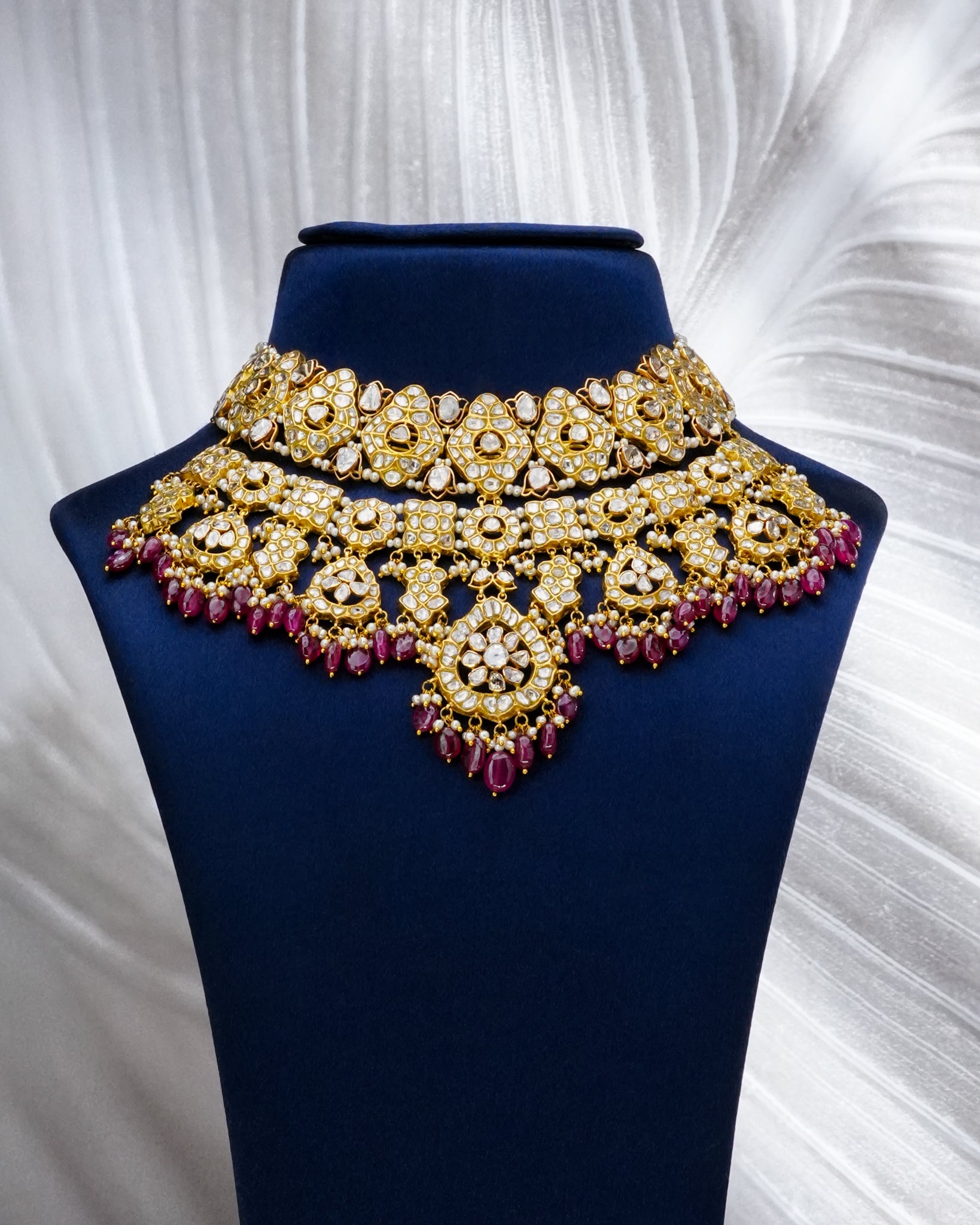Shefali Shah - Sage Polki Necklace