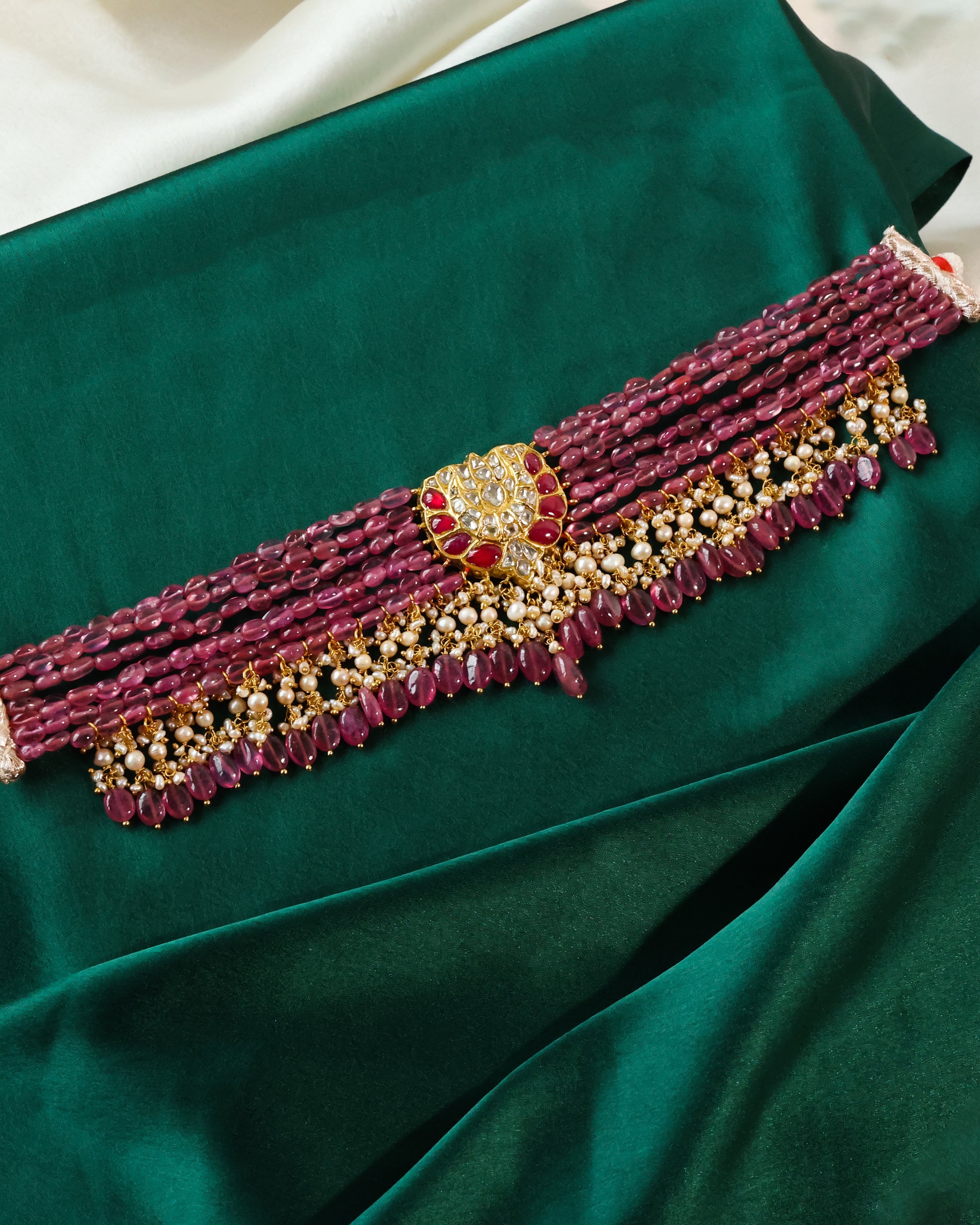 Saamra Polki Bead Choker - NO ORDERS