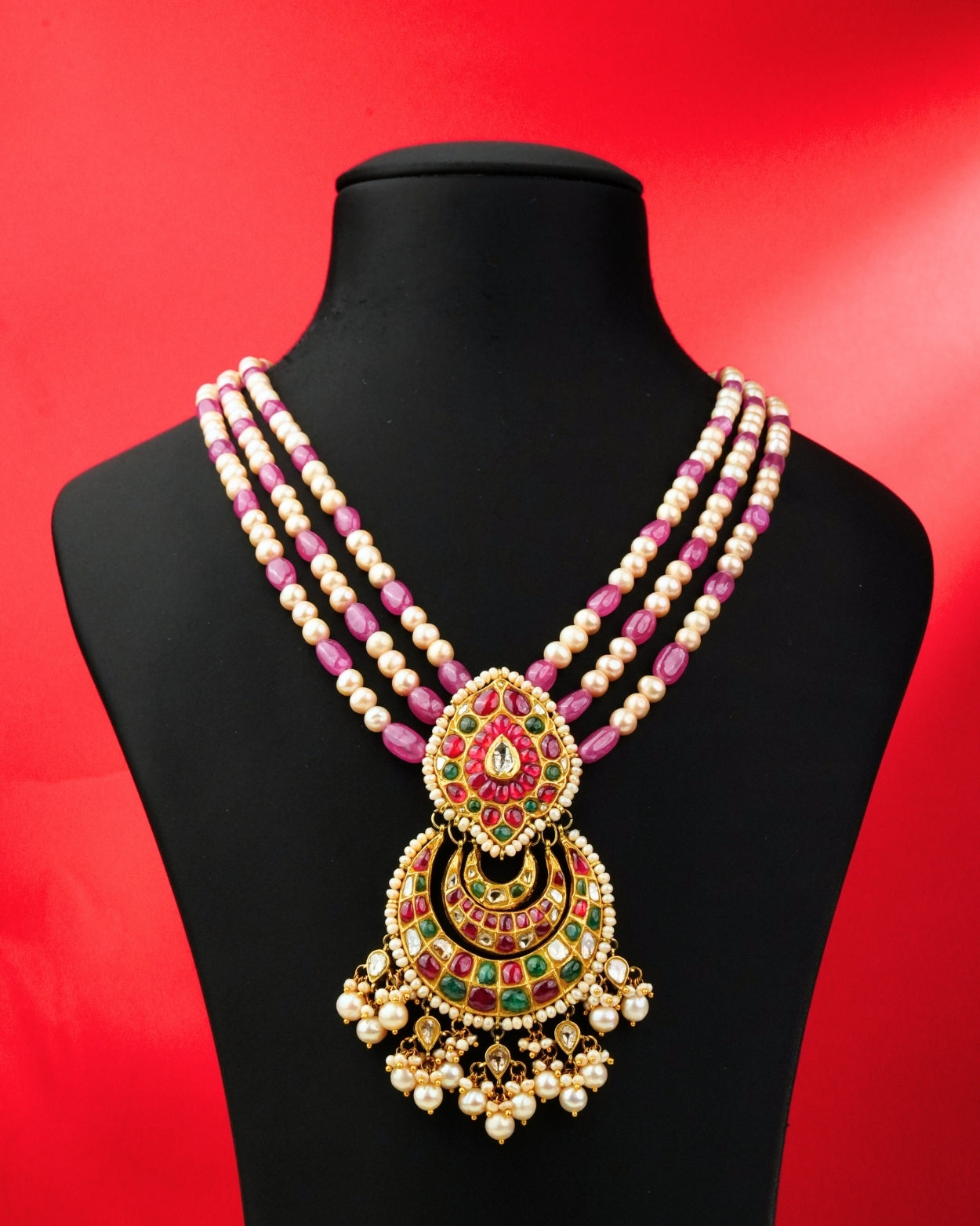 Raksha Polki Bead Pendant