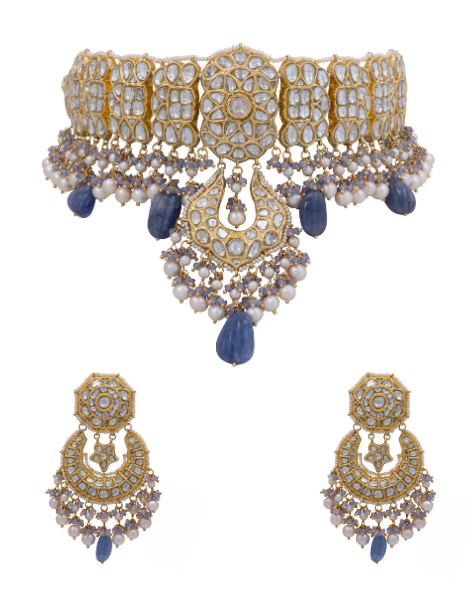 Aliza Choker And Kamath Chandbalis Polki Set