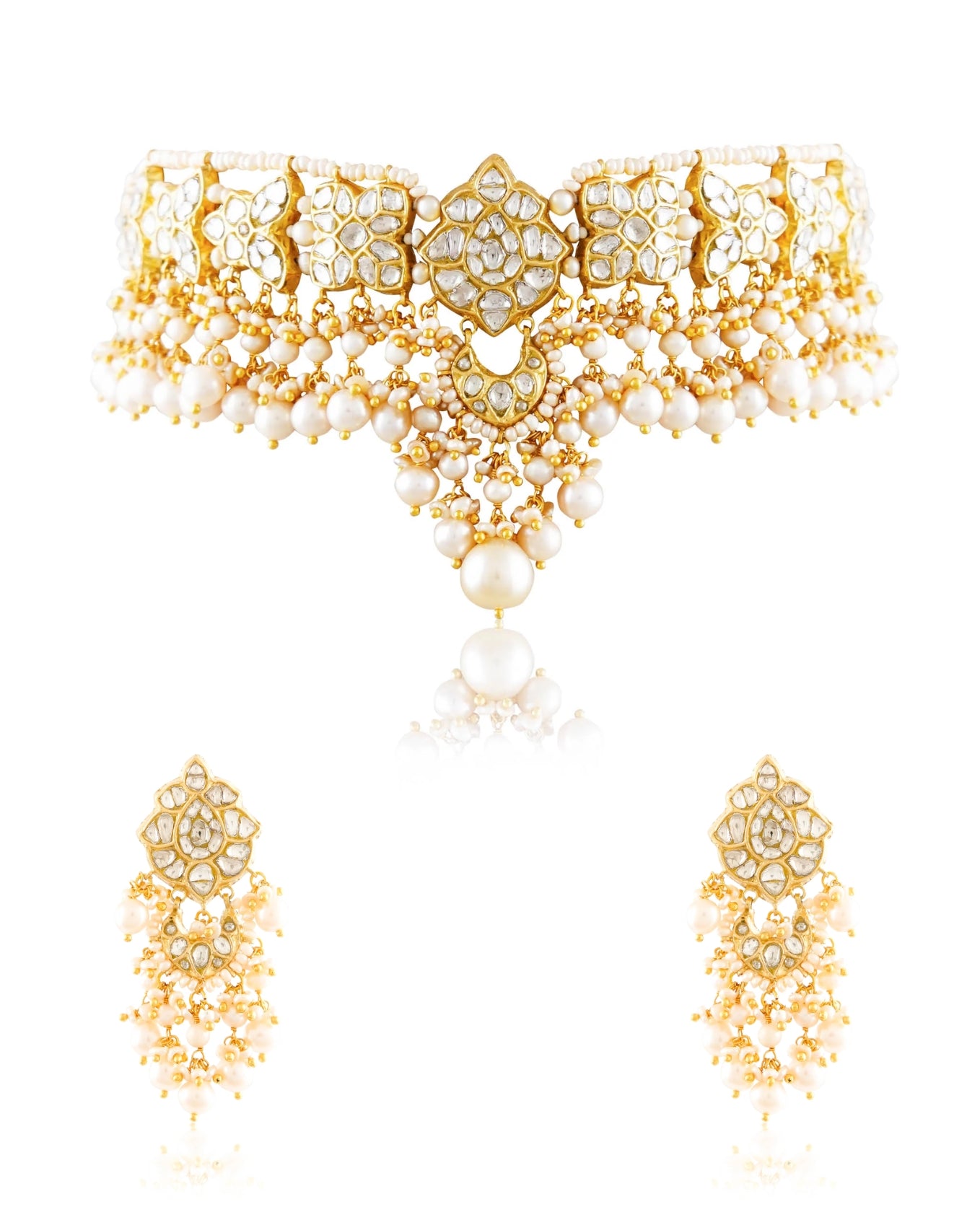 Jagruti Choker And Nita Tops Polki Set