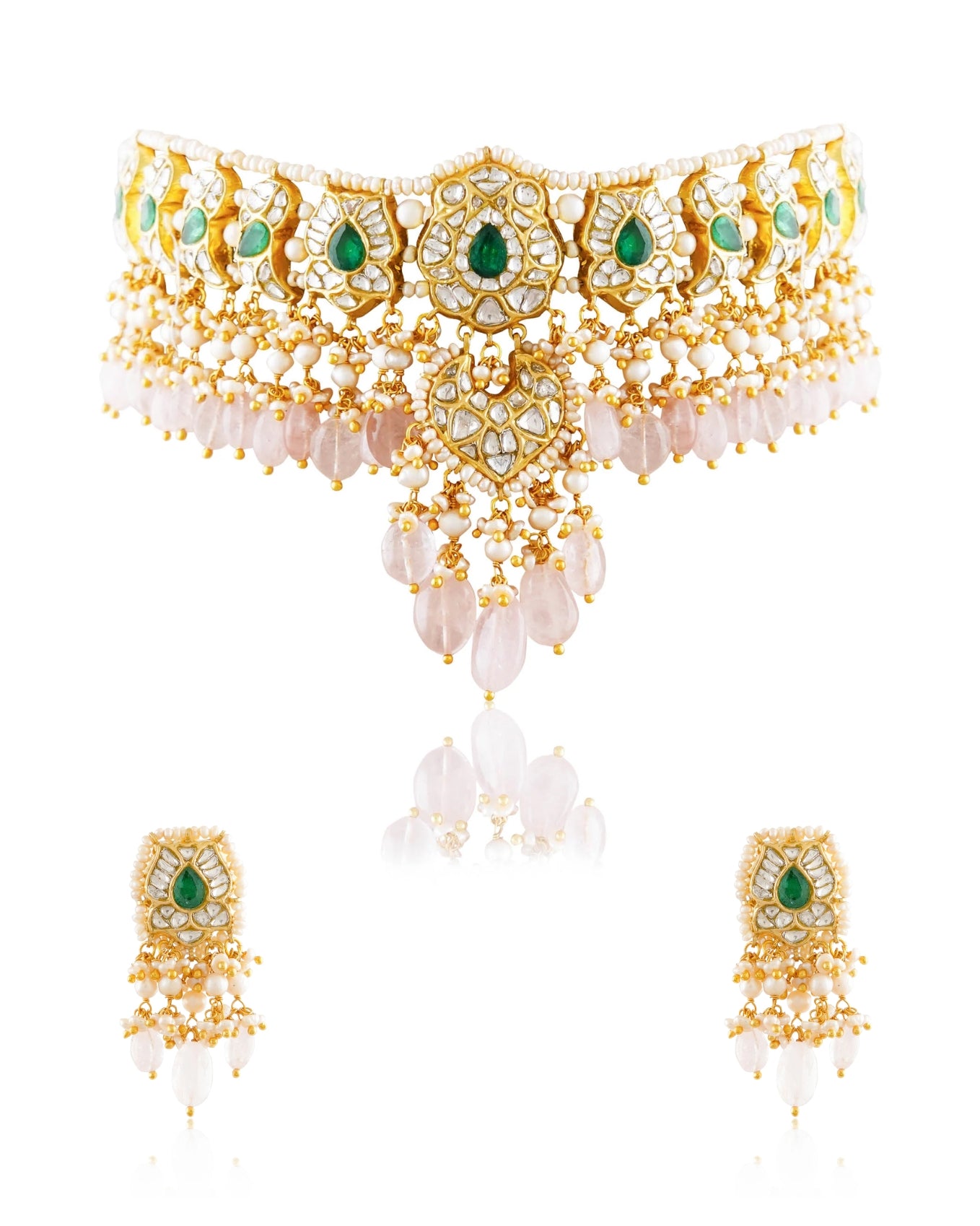 Kareena Choker And Manisha Tops Polki Set