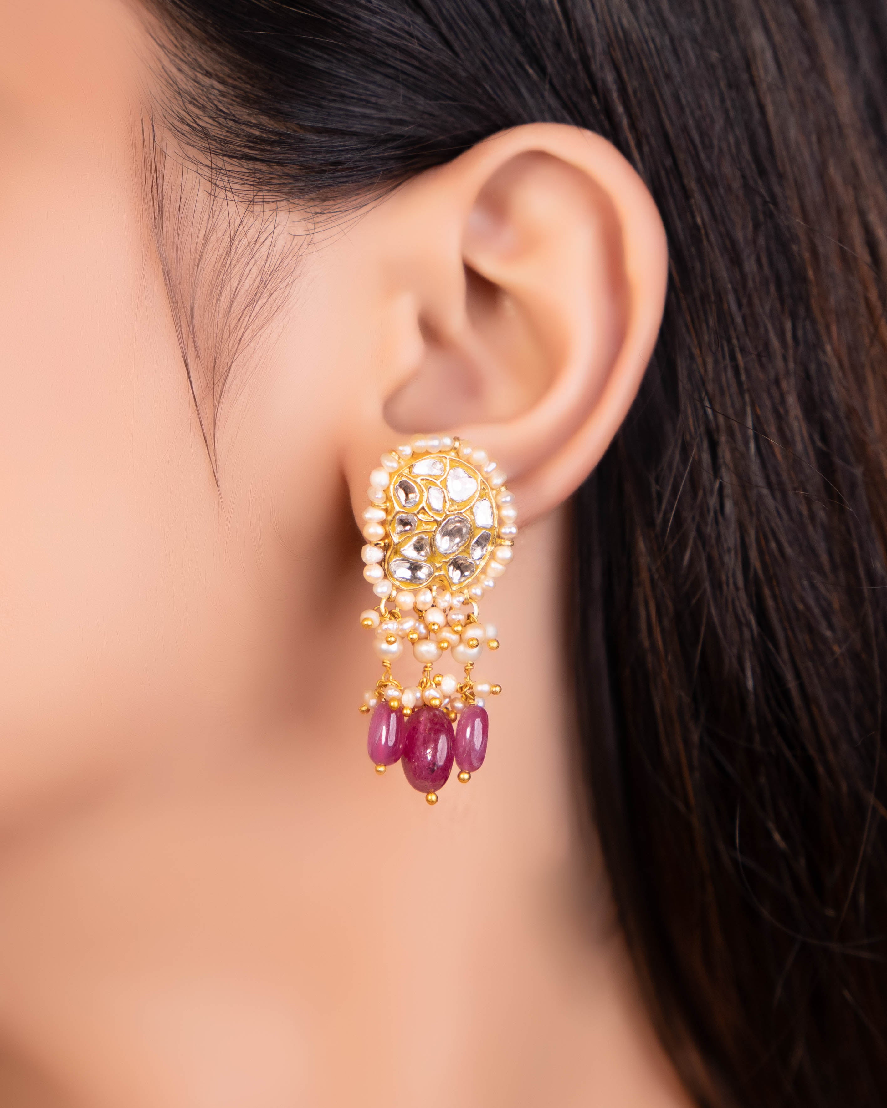 Reema Choker And Latika Tops Polki Set