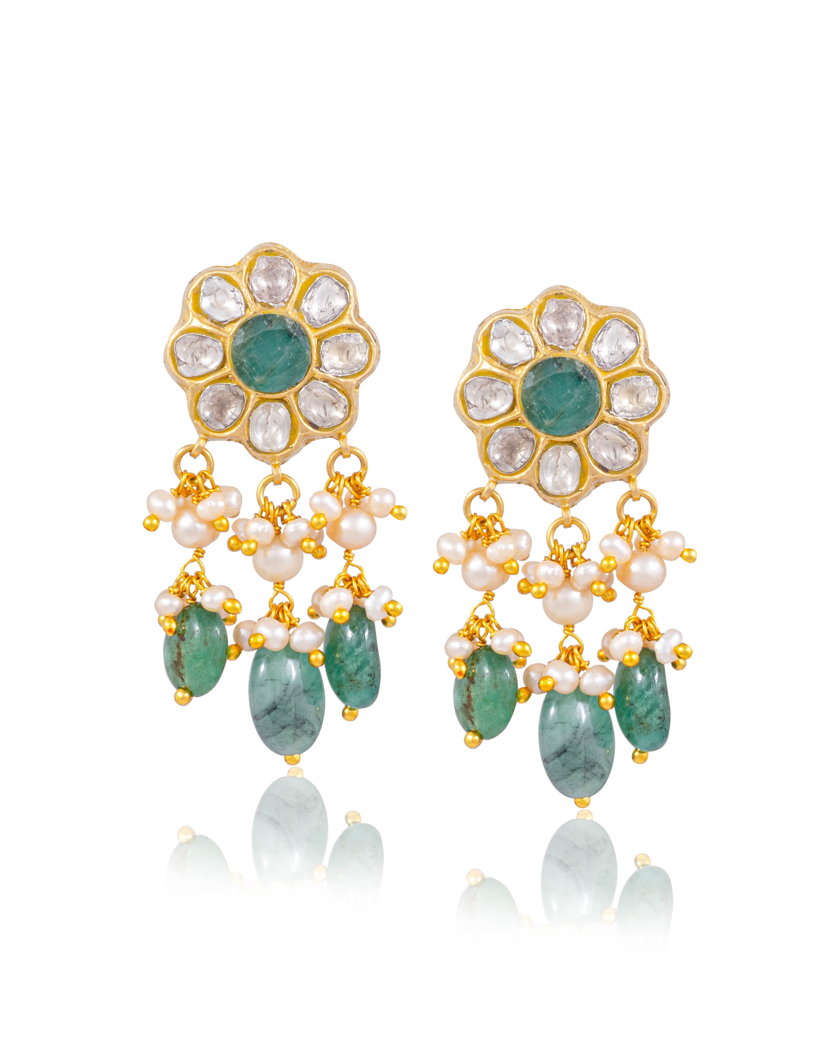 Mariam Choker And Ishika Tops Polki Set