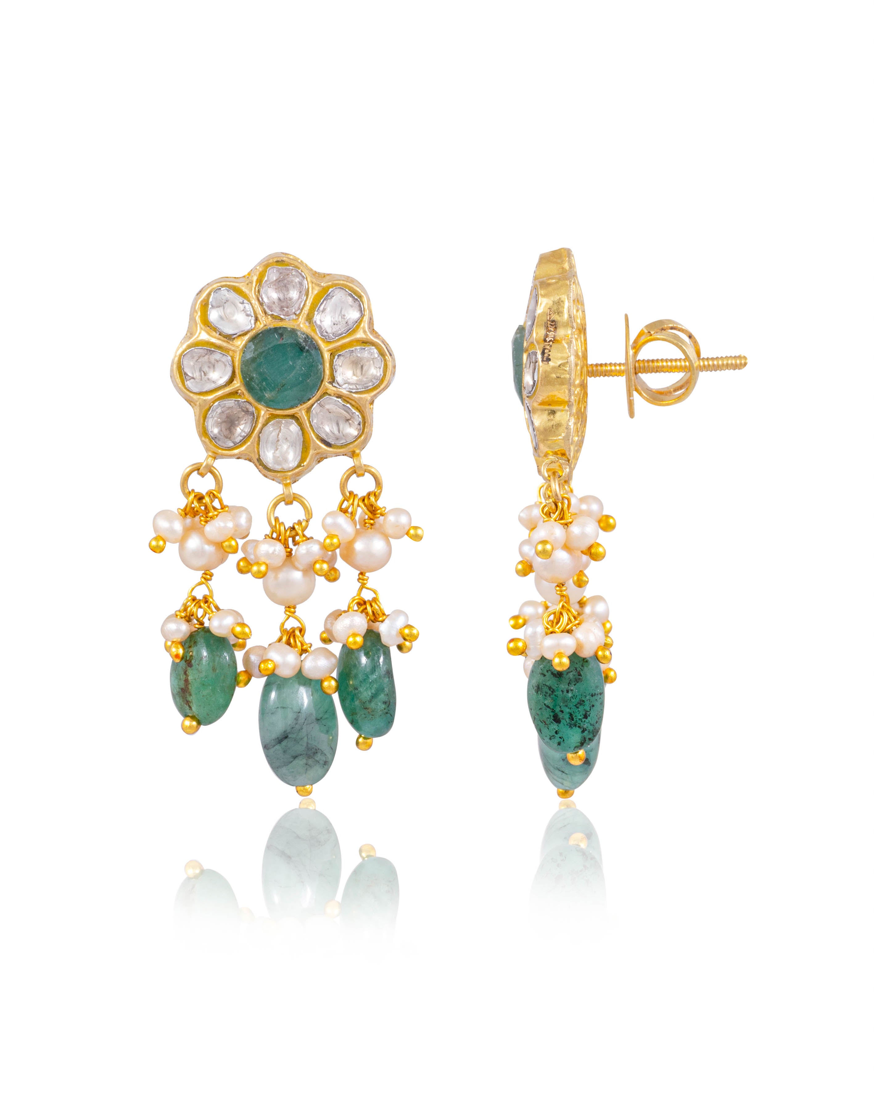 Mariam Choker And Ishika Tops Polki Set