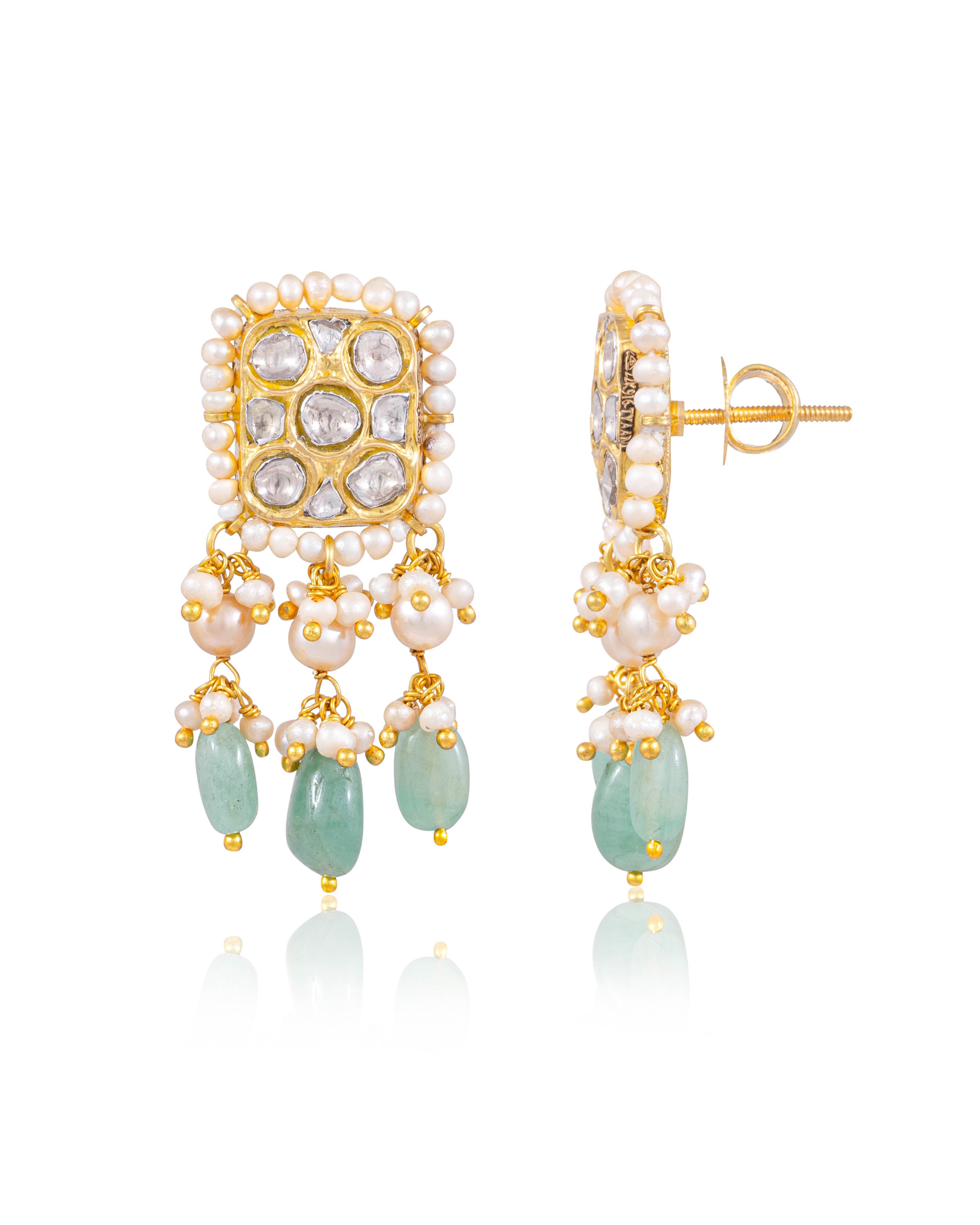 Naimi Choker And Adi Tops Polki Set