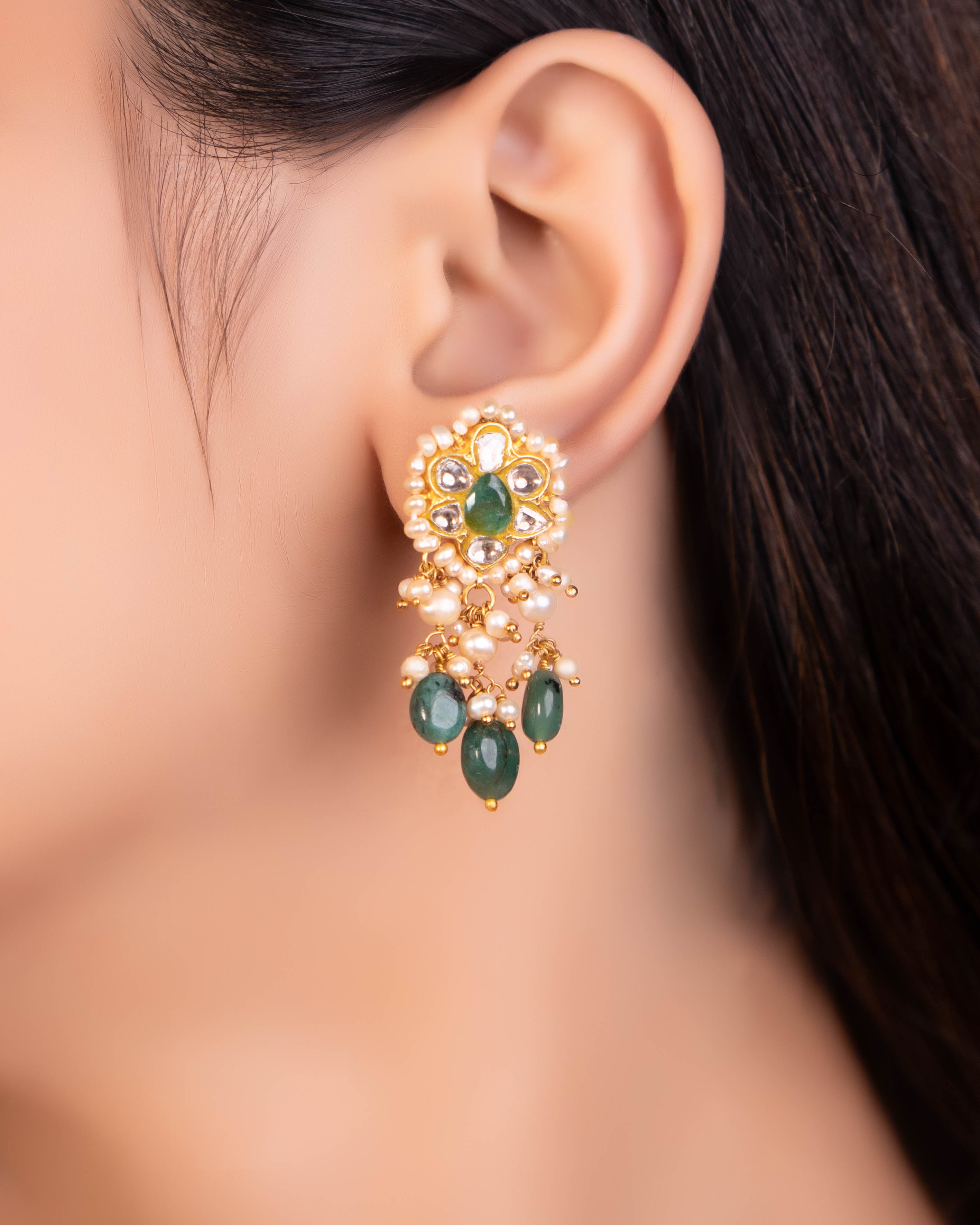 Shalini Choker And Ananya Tops Polki Set