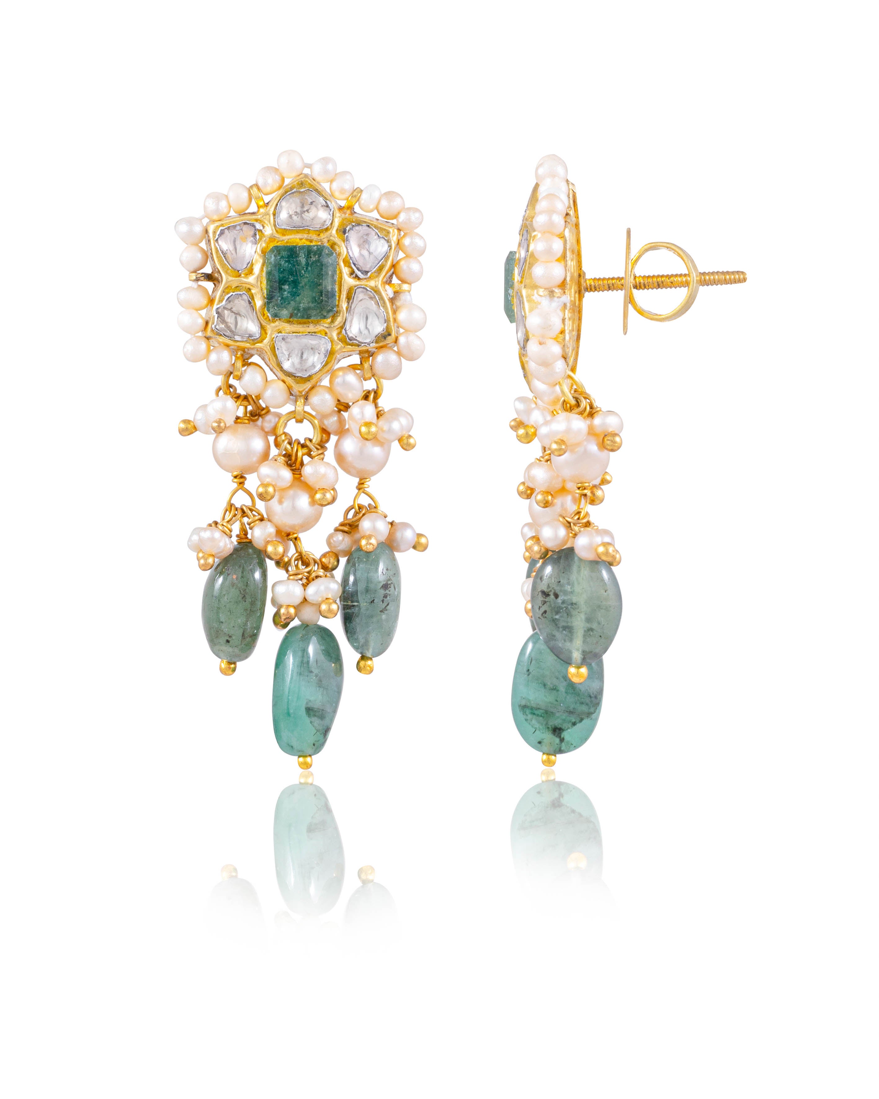 Faalguni Choker And Aakriti Tops Polki Set