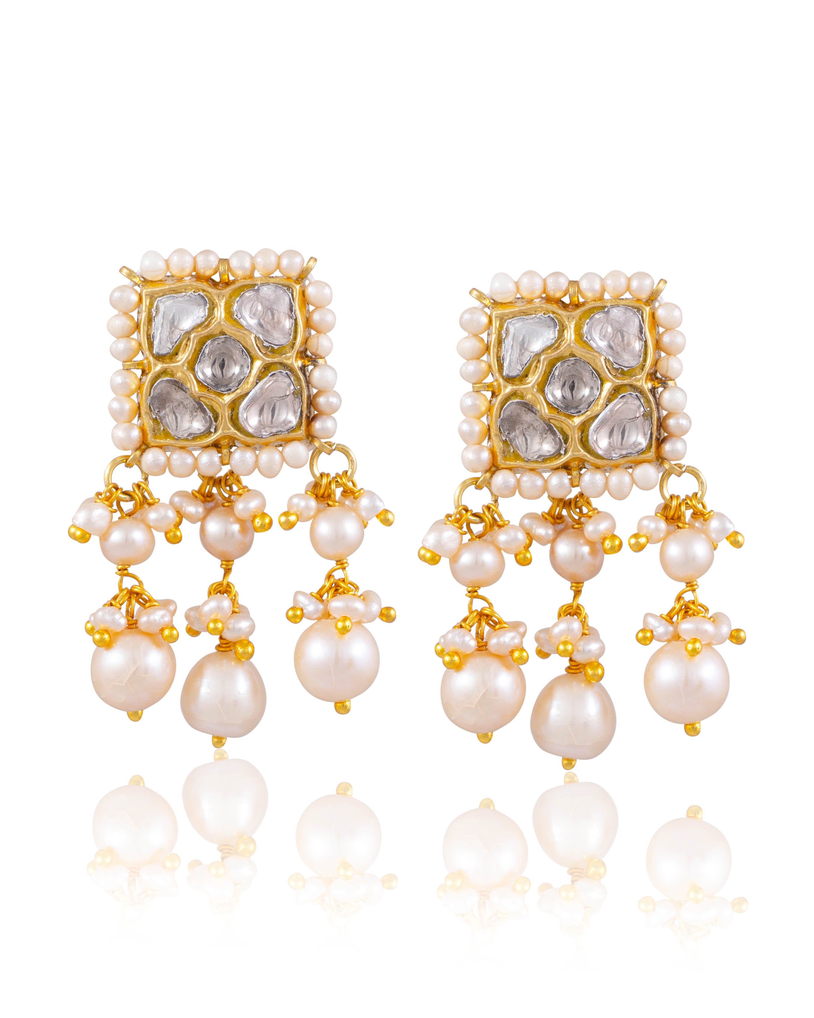 Tanusha Choker And Seema Tops Polki Set