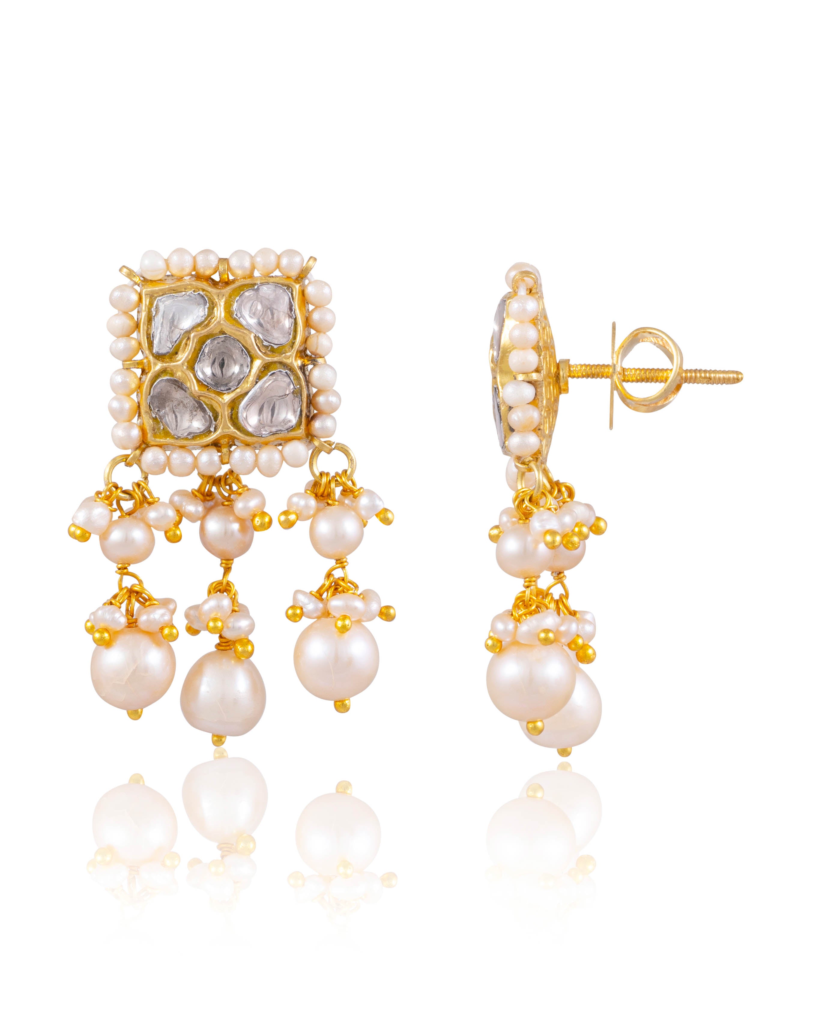 Tanusha Choker And Seema Tops Polki Set