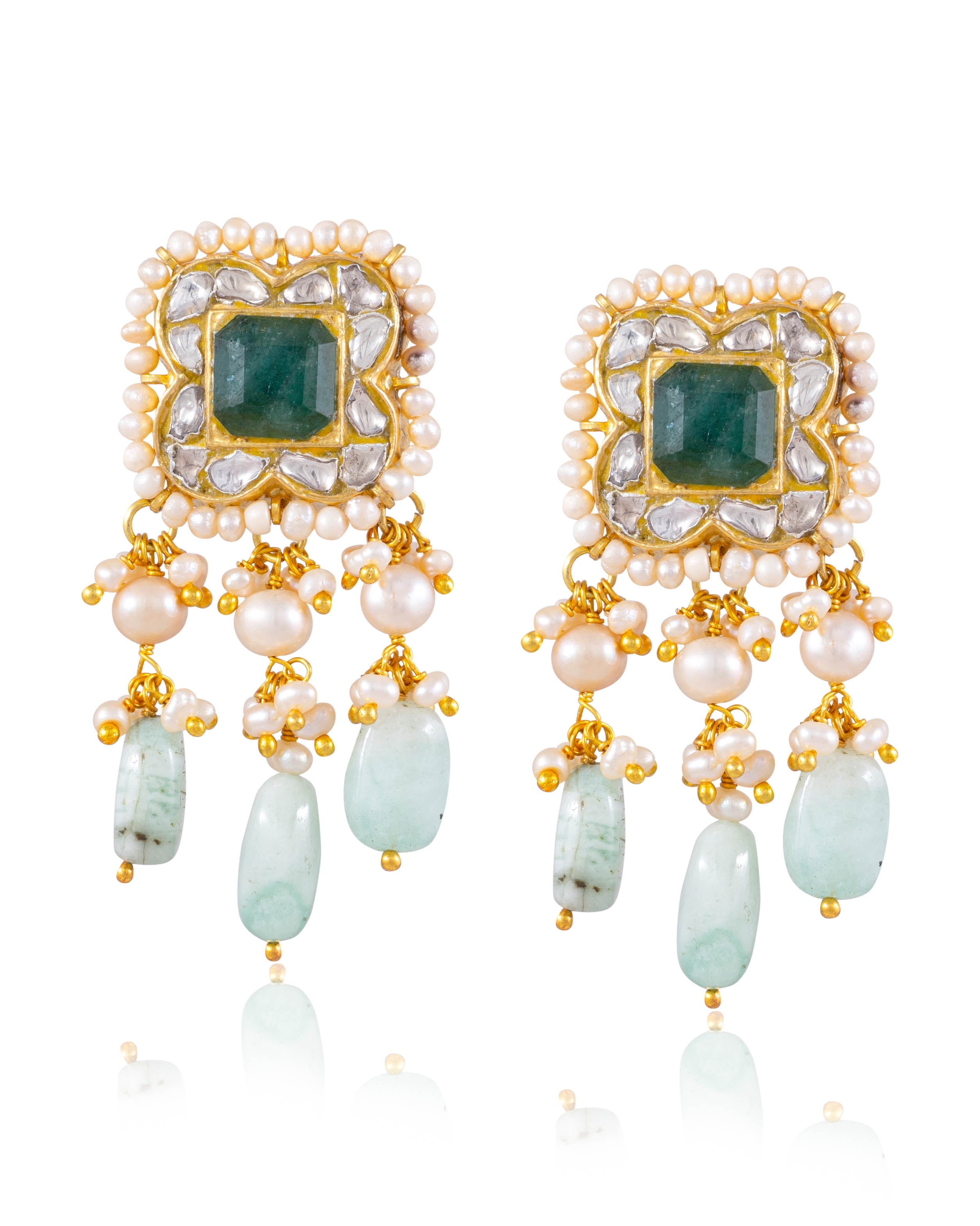 Sara Choker And Shruti Tops Polki Set