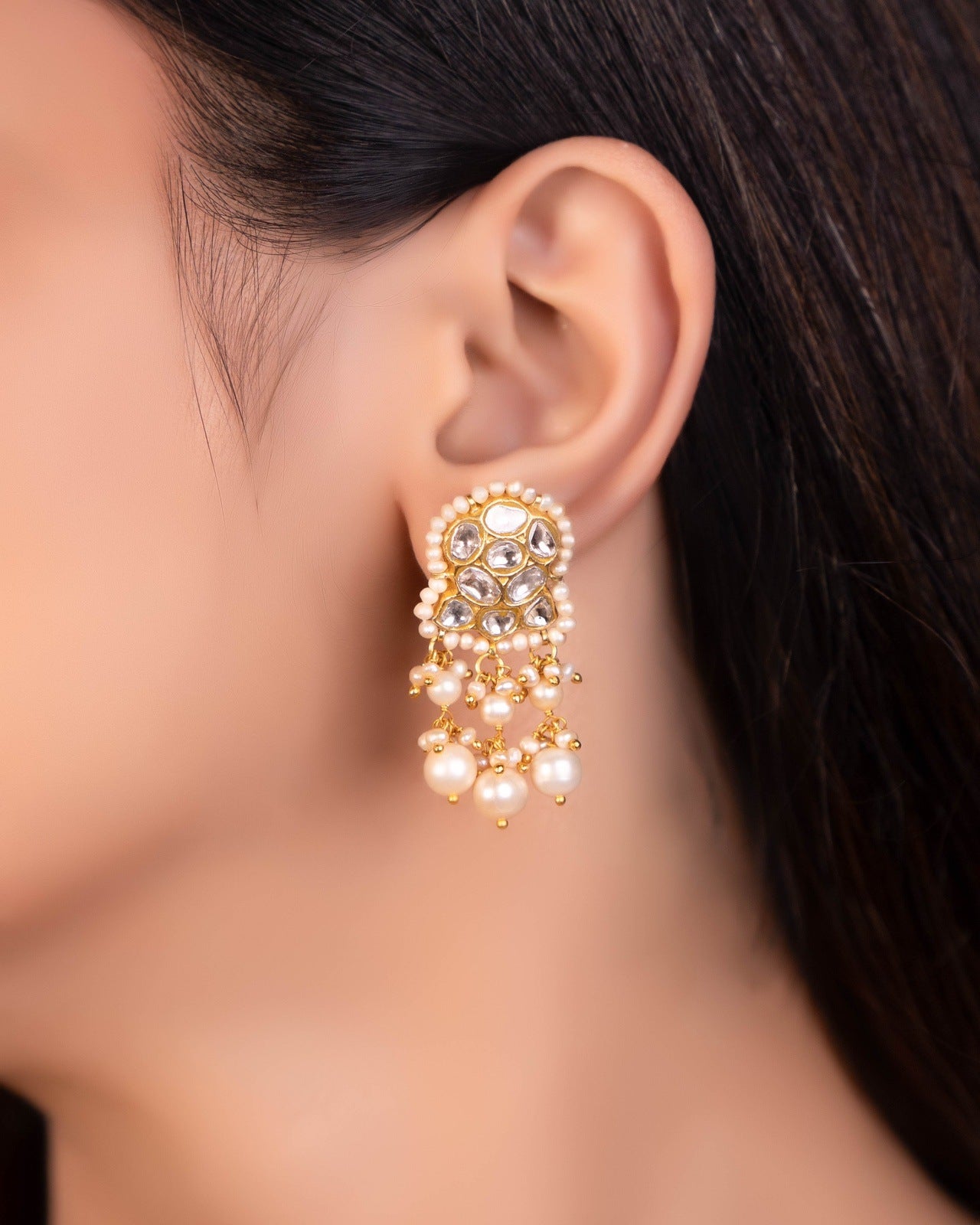 Tanisha Choker And Sonam Tops Polki Set