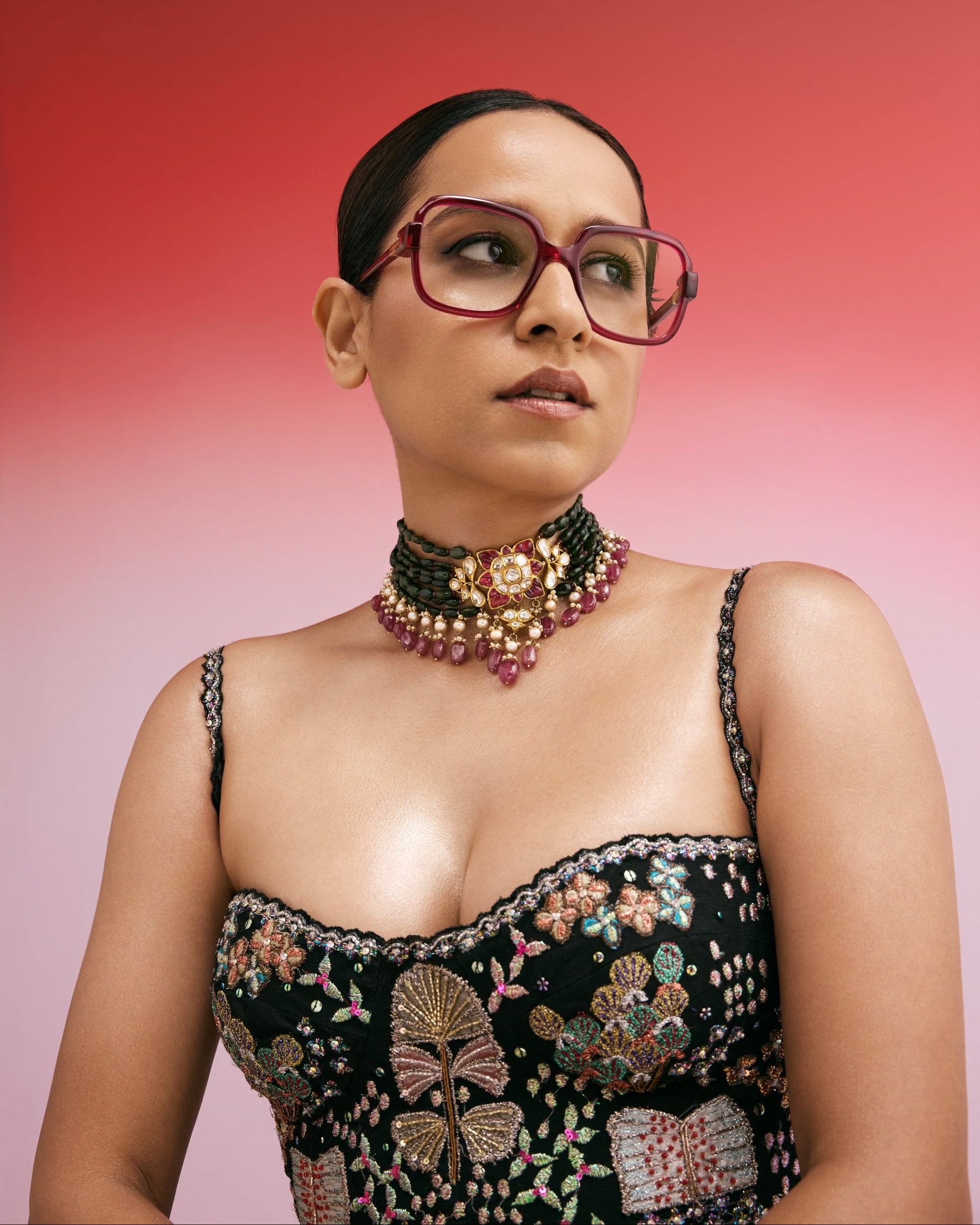 Tillotama Shome - Nadia Polki Bead Choker
