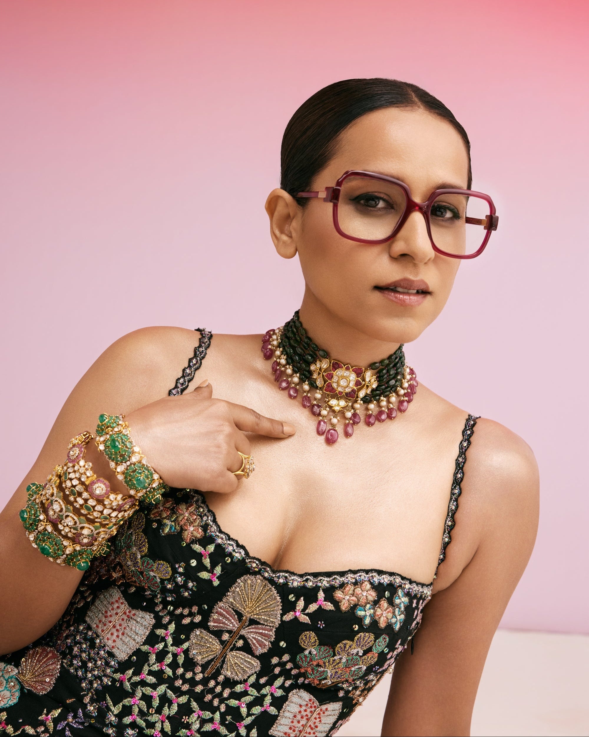 Tillotama Shome - Nadia Polki Bead Choker