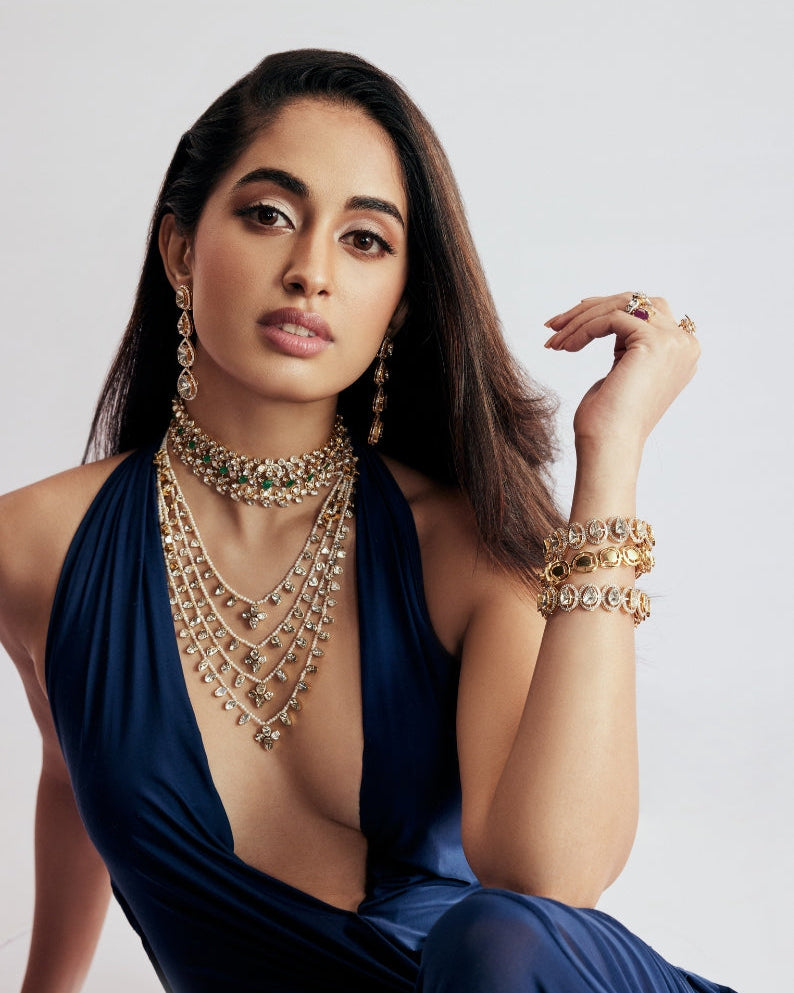 Sini Shetty - Naisha Polki Long Necklace