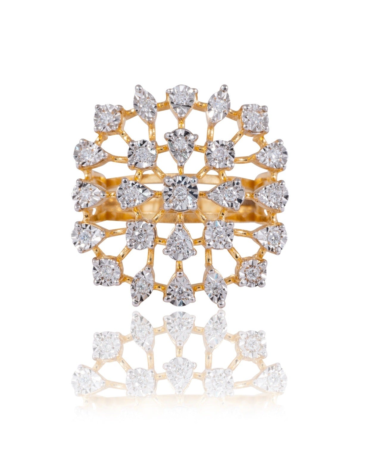 gold diamond rings