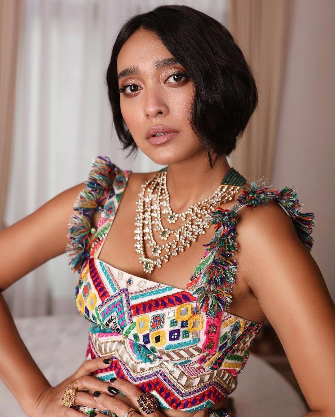 Sayani Gupta - Lillie Polki Long Necklace