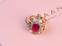 Aaradhya Polki And Diamond Ring