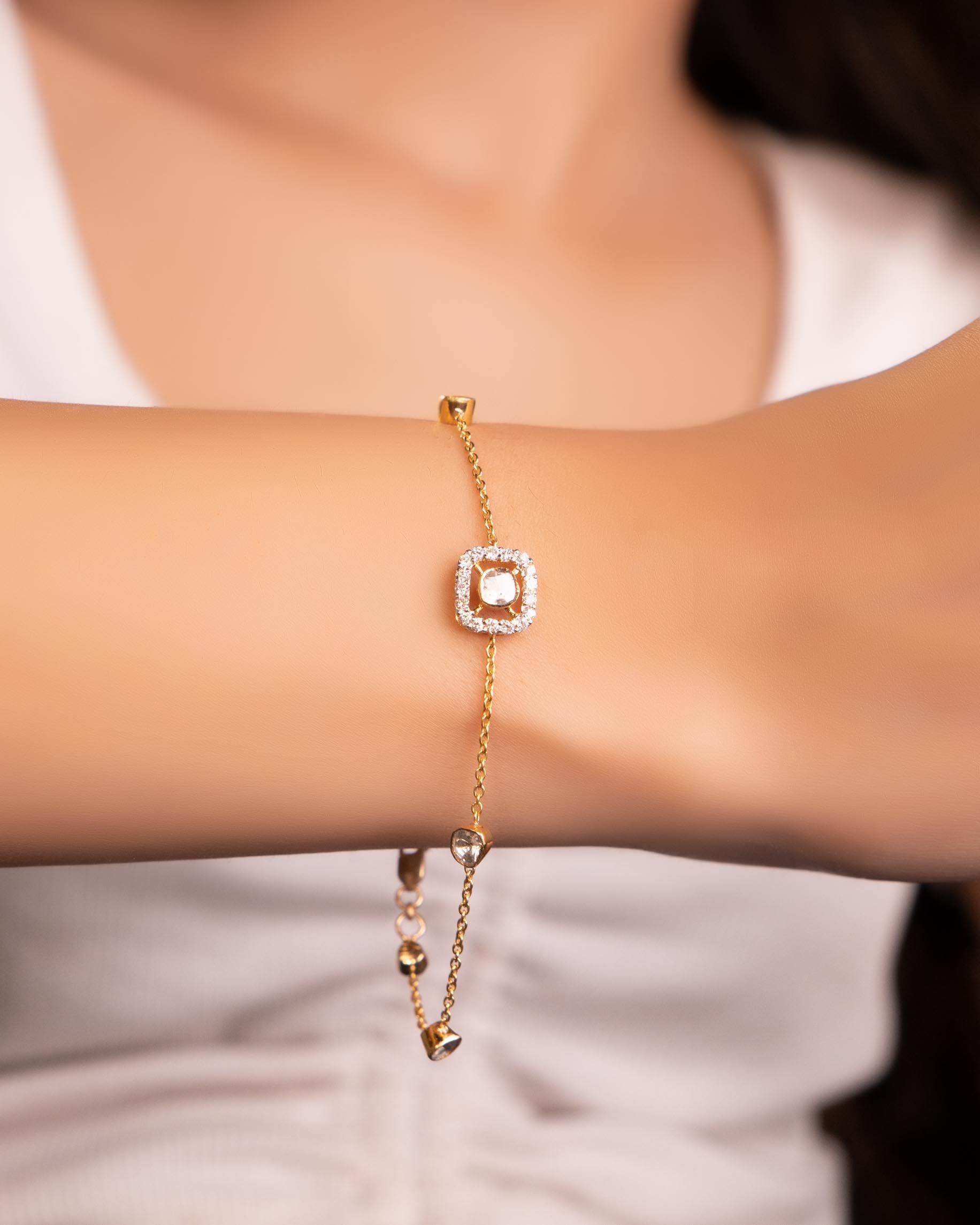 Sudhi Polki And Diamond Bracelet
