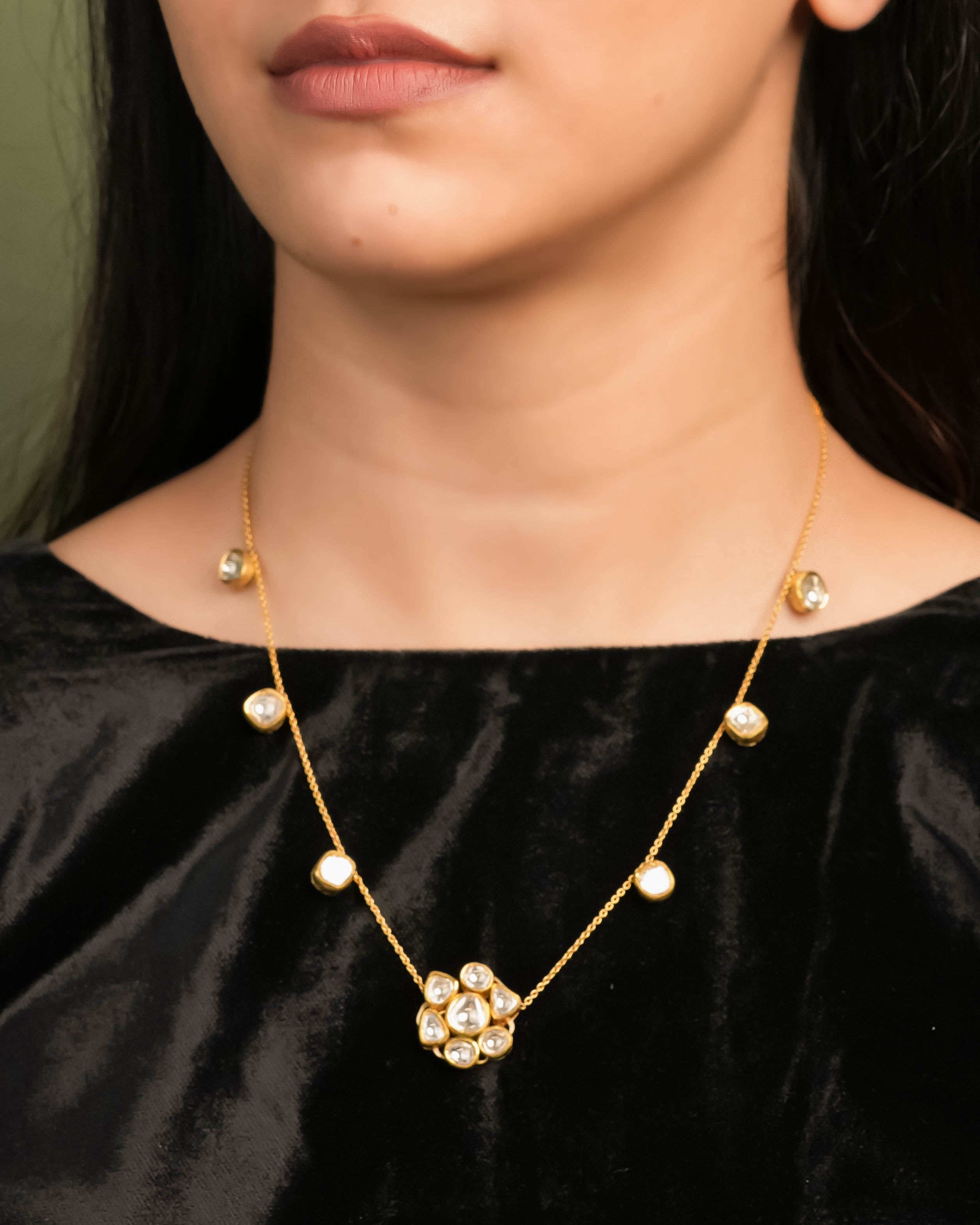 Zoyra Jadau Polki Pendant